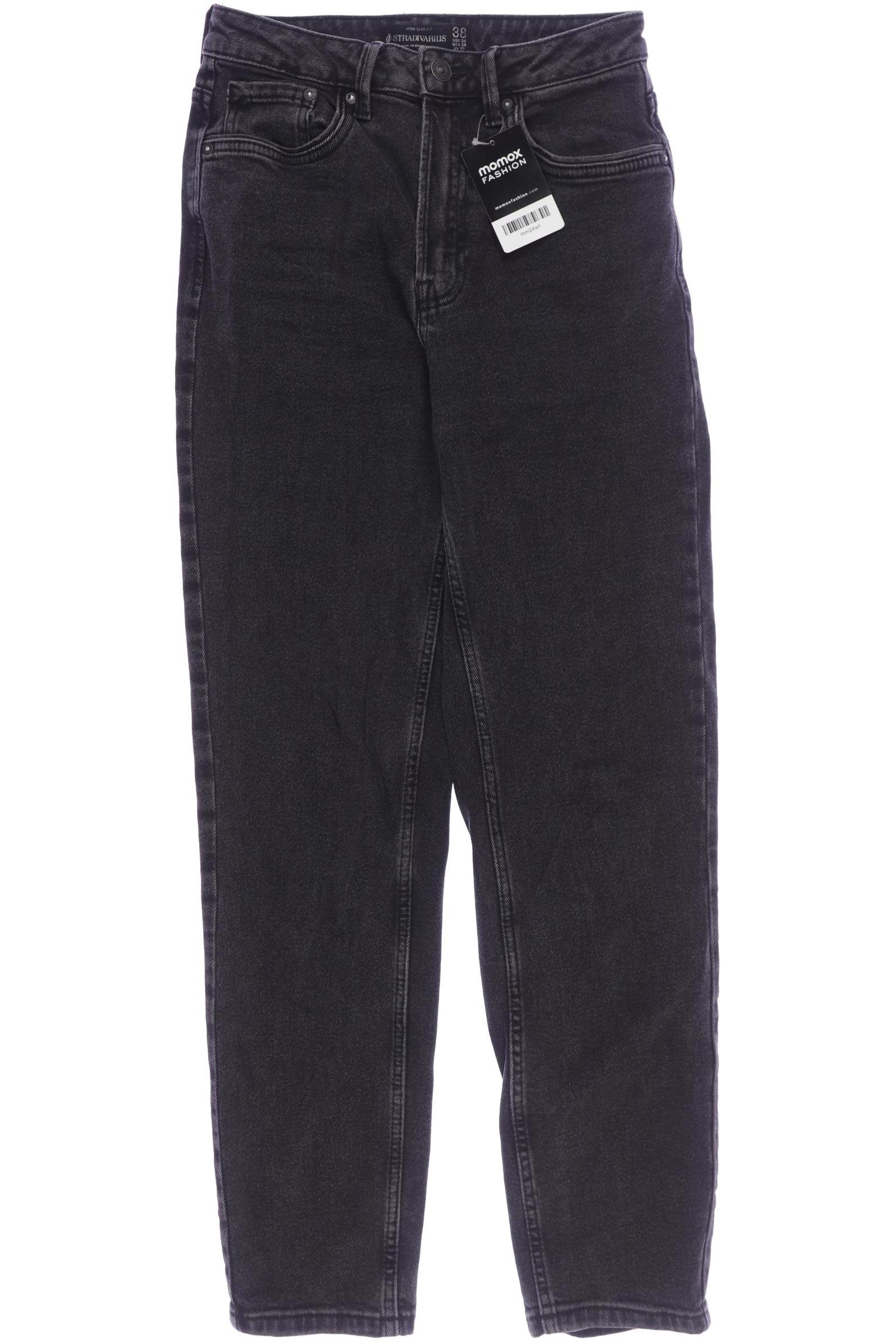 

Stradivarius Damen Jeans, schwarz, Gr. 38