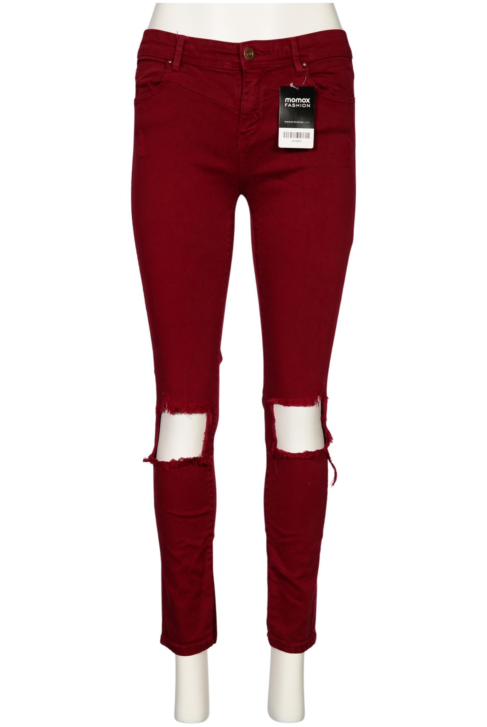 

Stradivarius Damen Jeans, bordeaux, Gr. 38