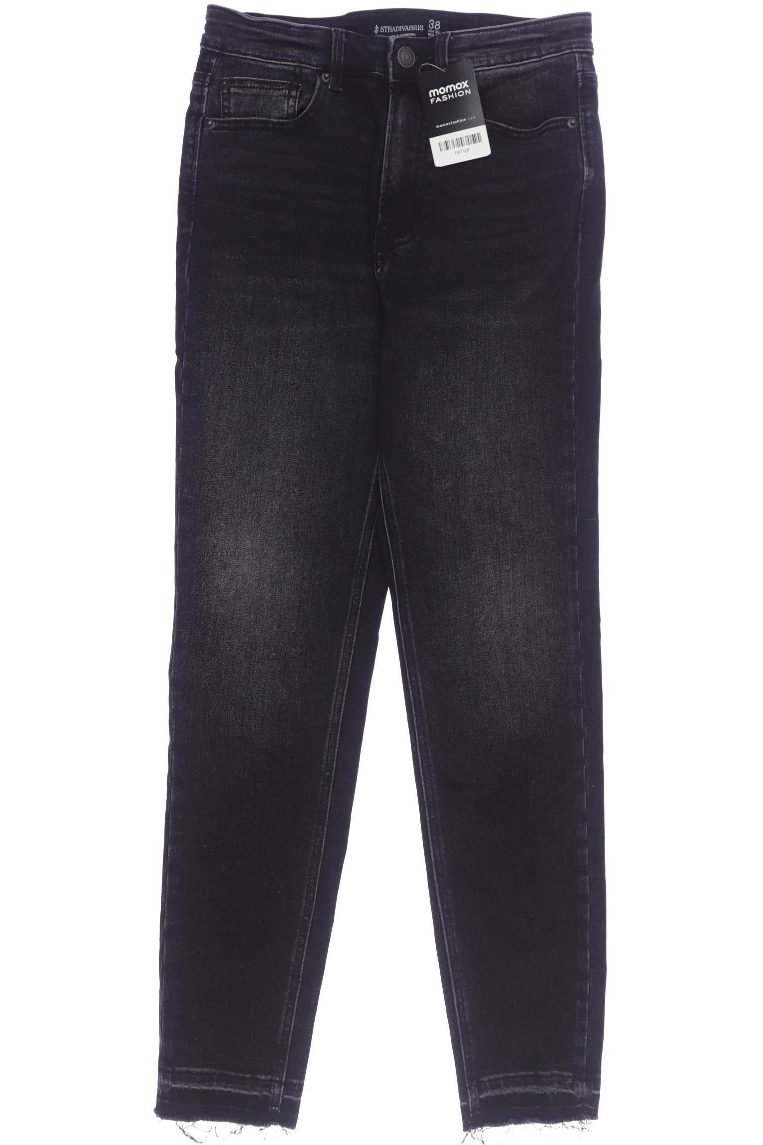

Stradivarius Damen Jeans, schwarz, Gr. 38