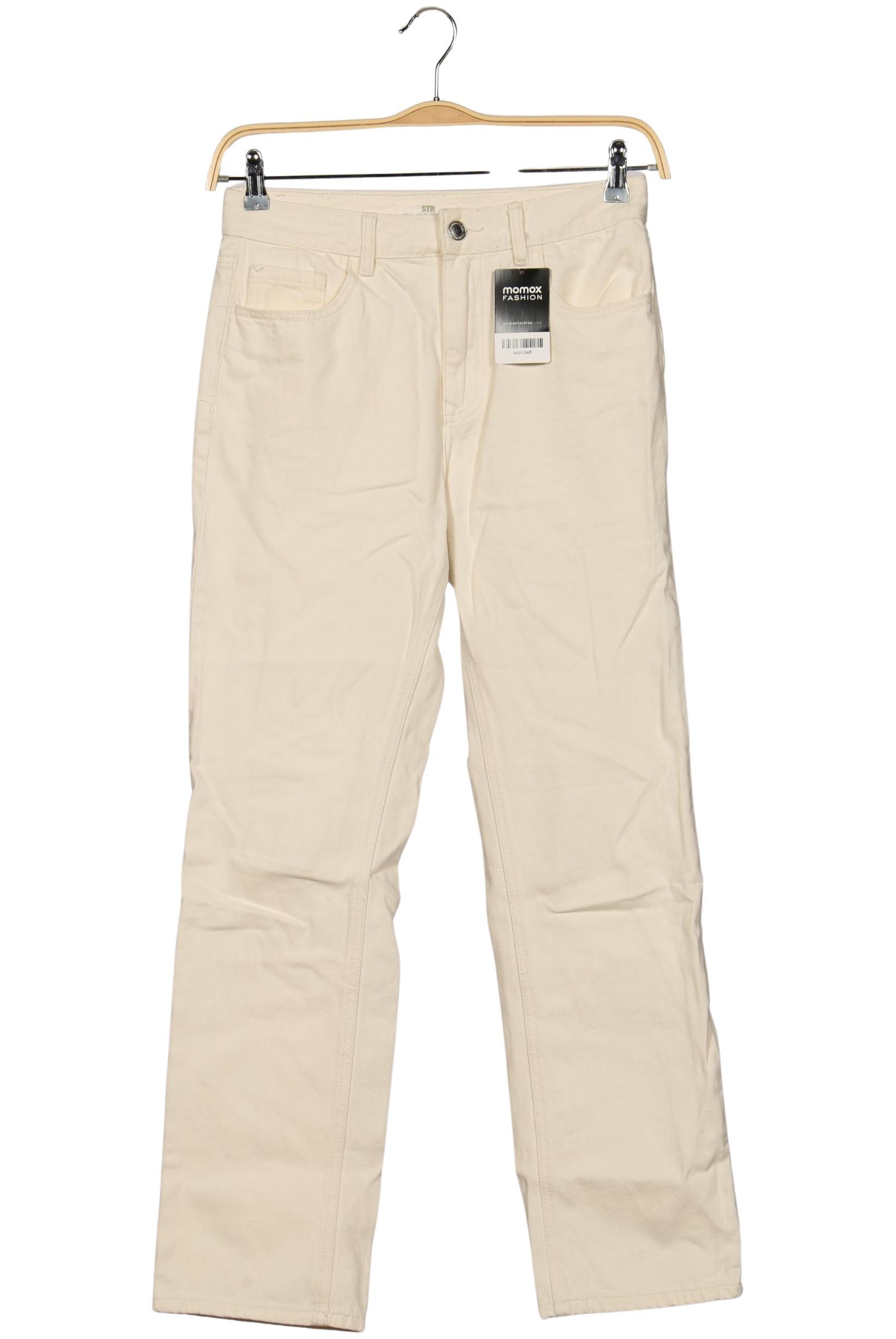

Stradivarius Damen Jeans, cremeweiß, Gr. 38