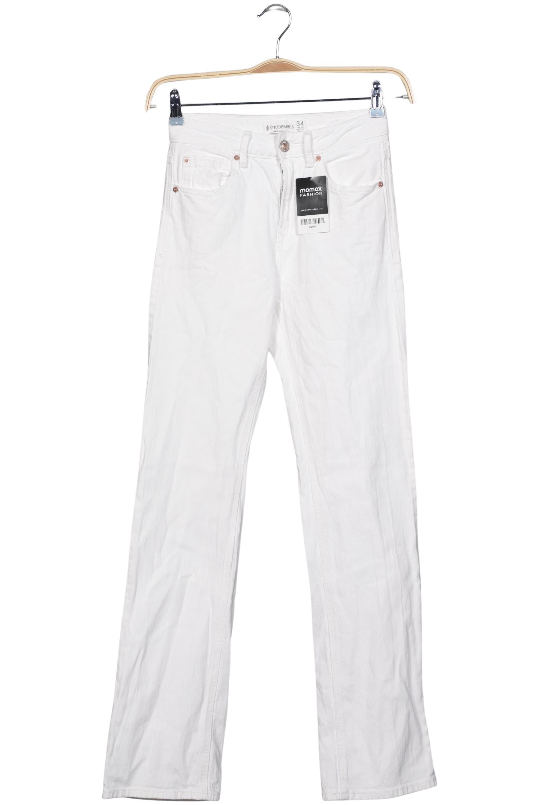 

Stradivarius Damen Jeans, weiß, Gr. 34