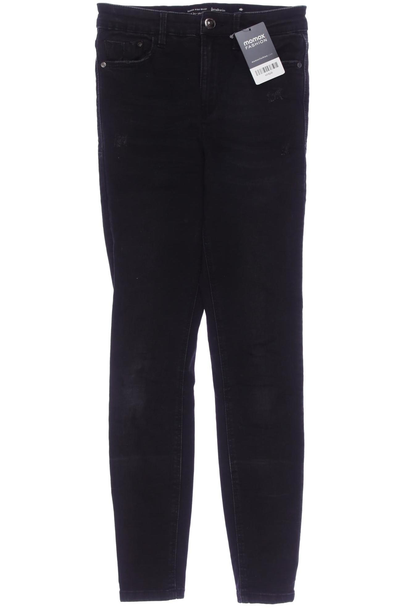 

Stradivarius Damen Jeans, schwarz, Gr. 34