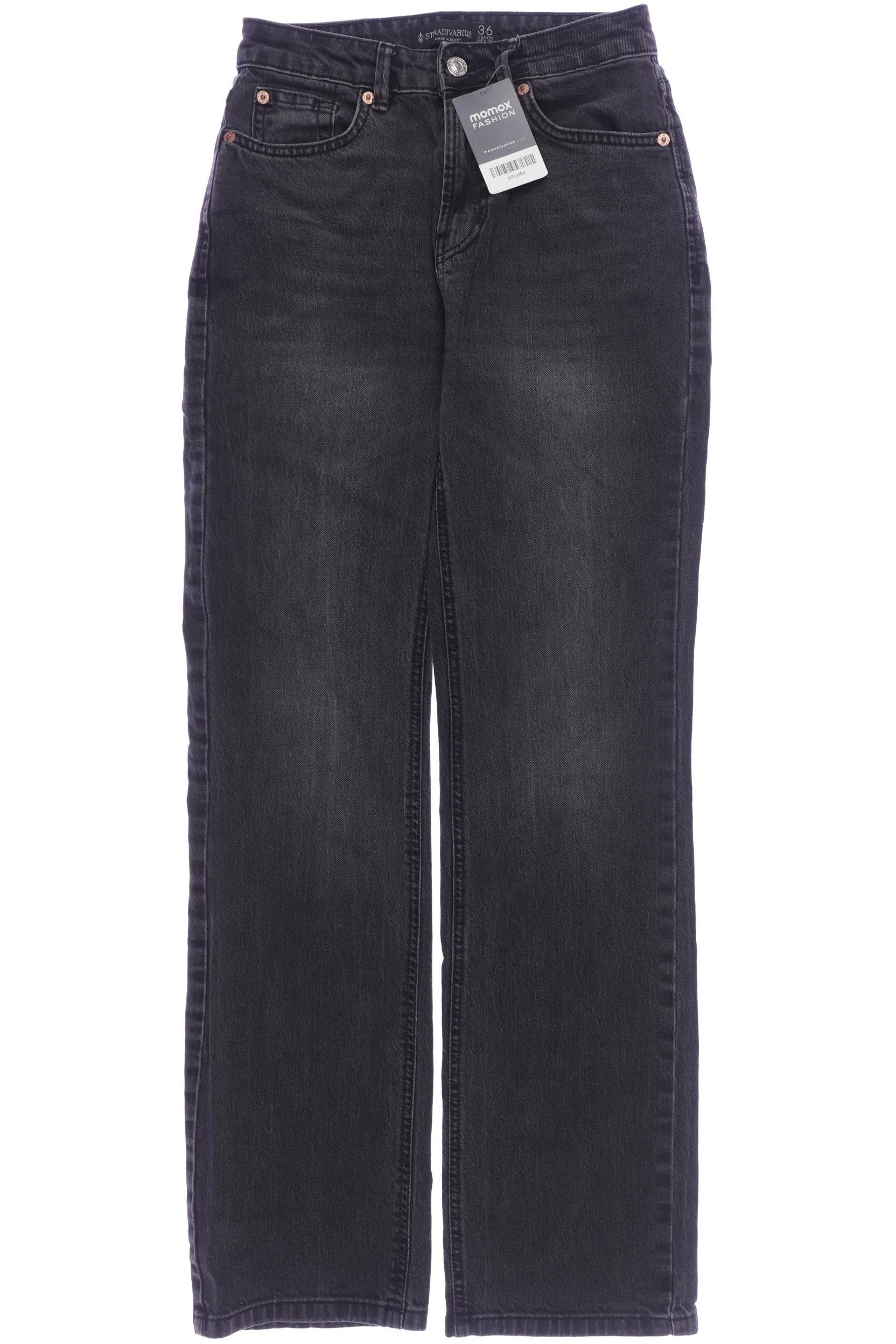 

Stradivarius Damen Jeans, schwarz, Gr. 36