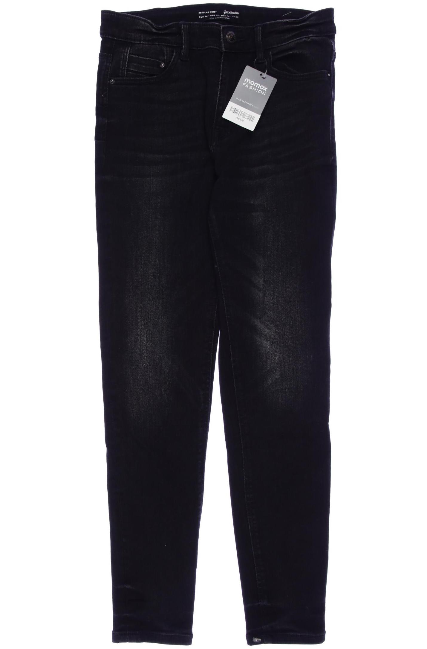 

Stradivarius Damen Jeans, schwarz, Gr. 36