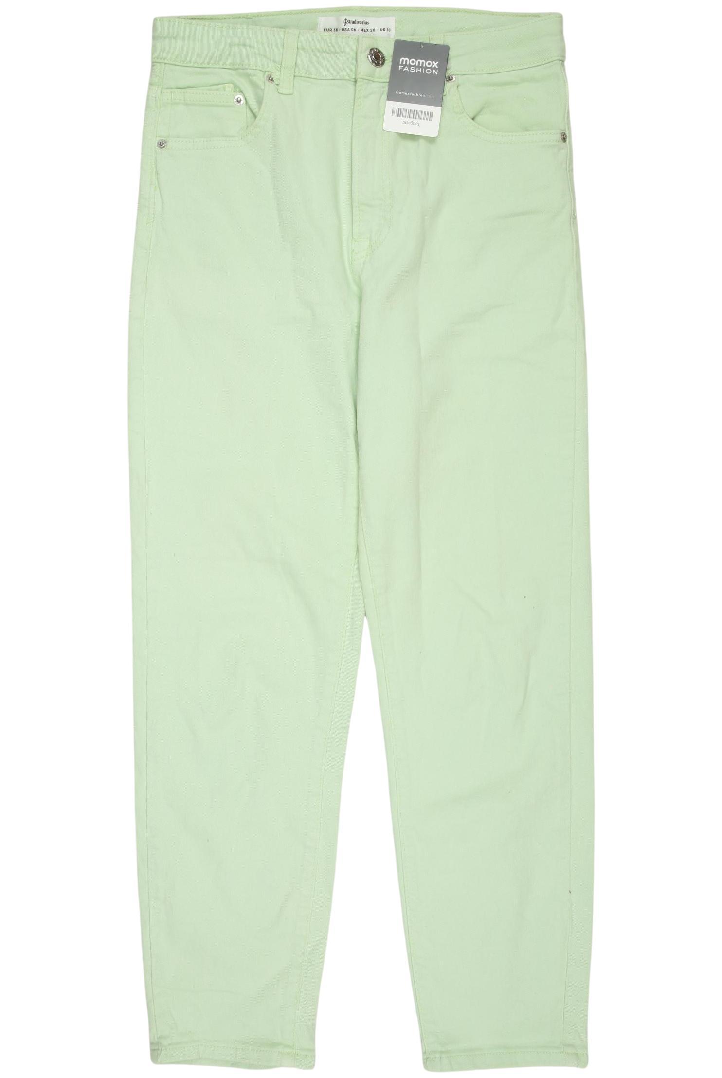 

Stradivarius Damen Jeans, hellgrün, Gr. 38