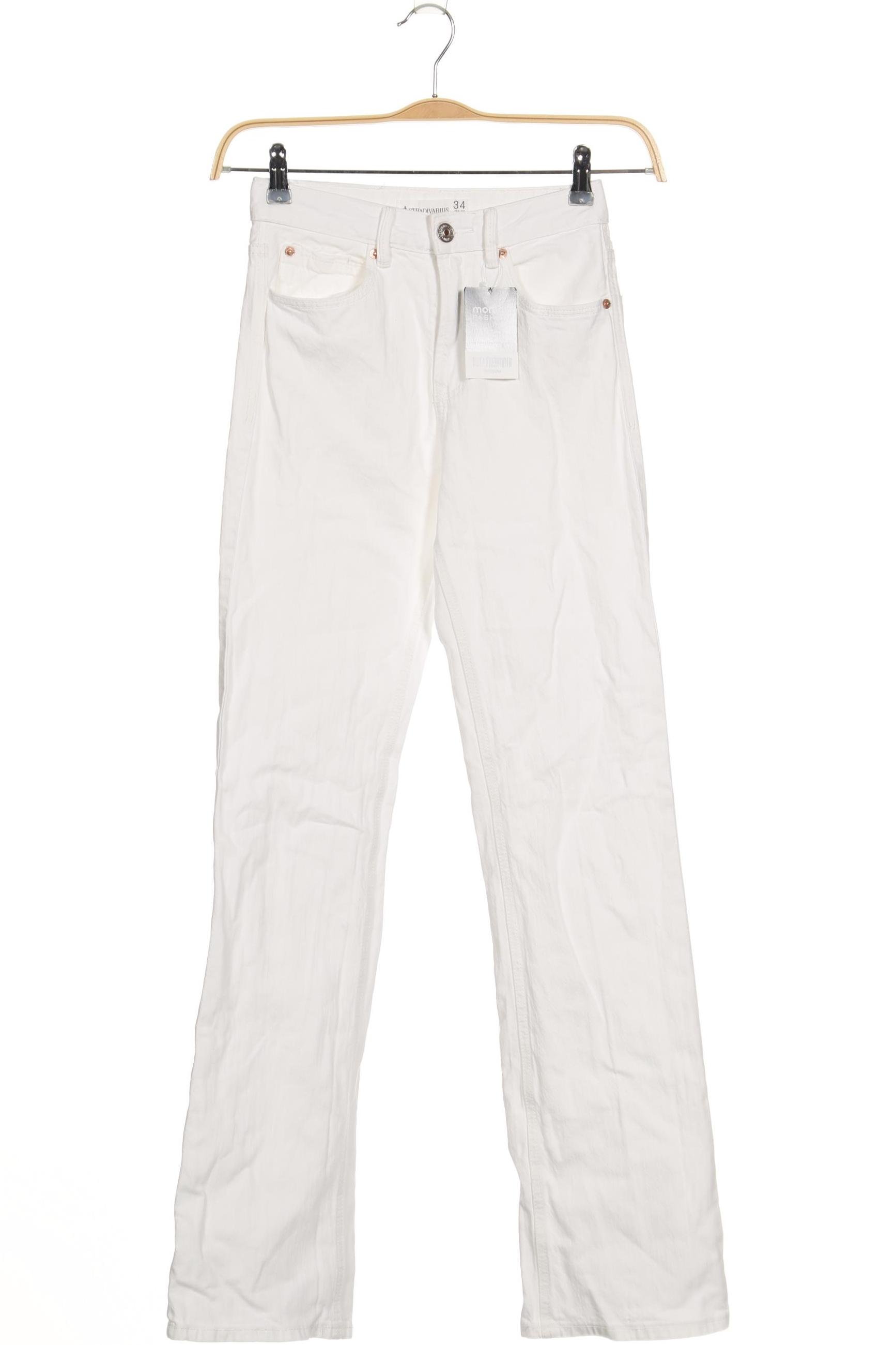 

Stradivarius Damen Jeans, weiß, Gr. 34