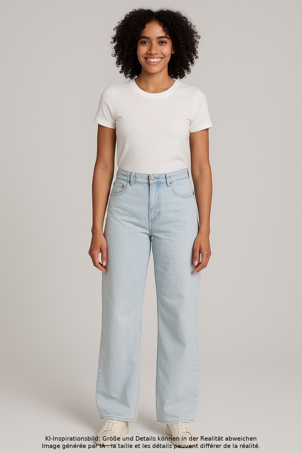 

Stradivarius Damen Jeans, hellblau, Gr. 36