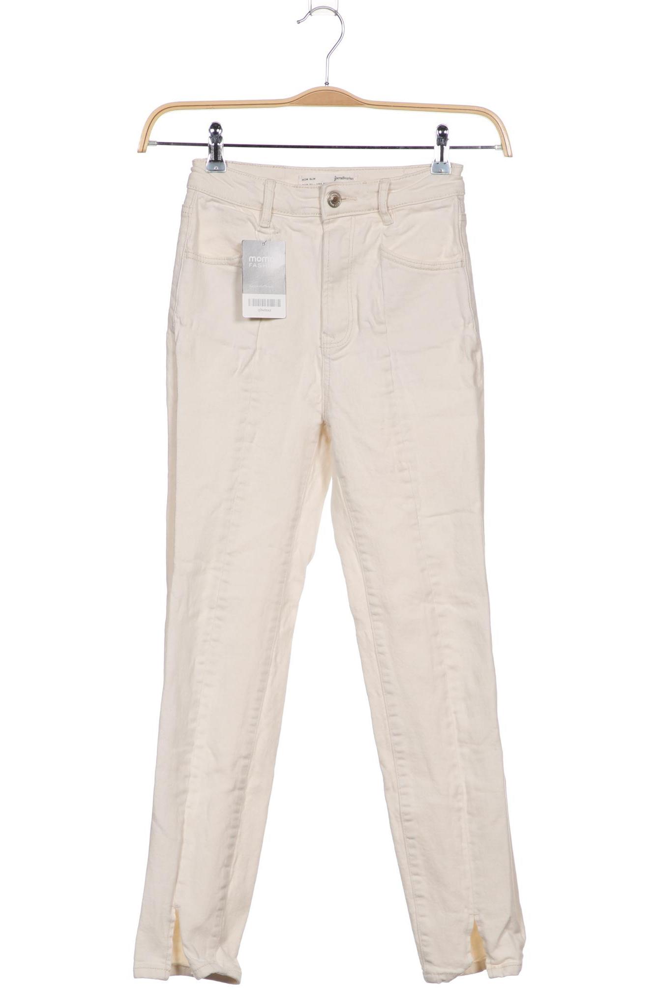 

Stradivarius Damen Jeans, cremeweiß, Gr. 34
