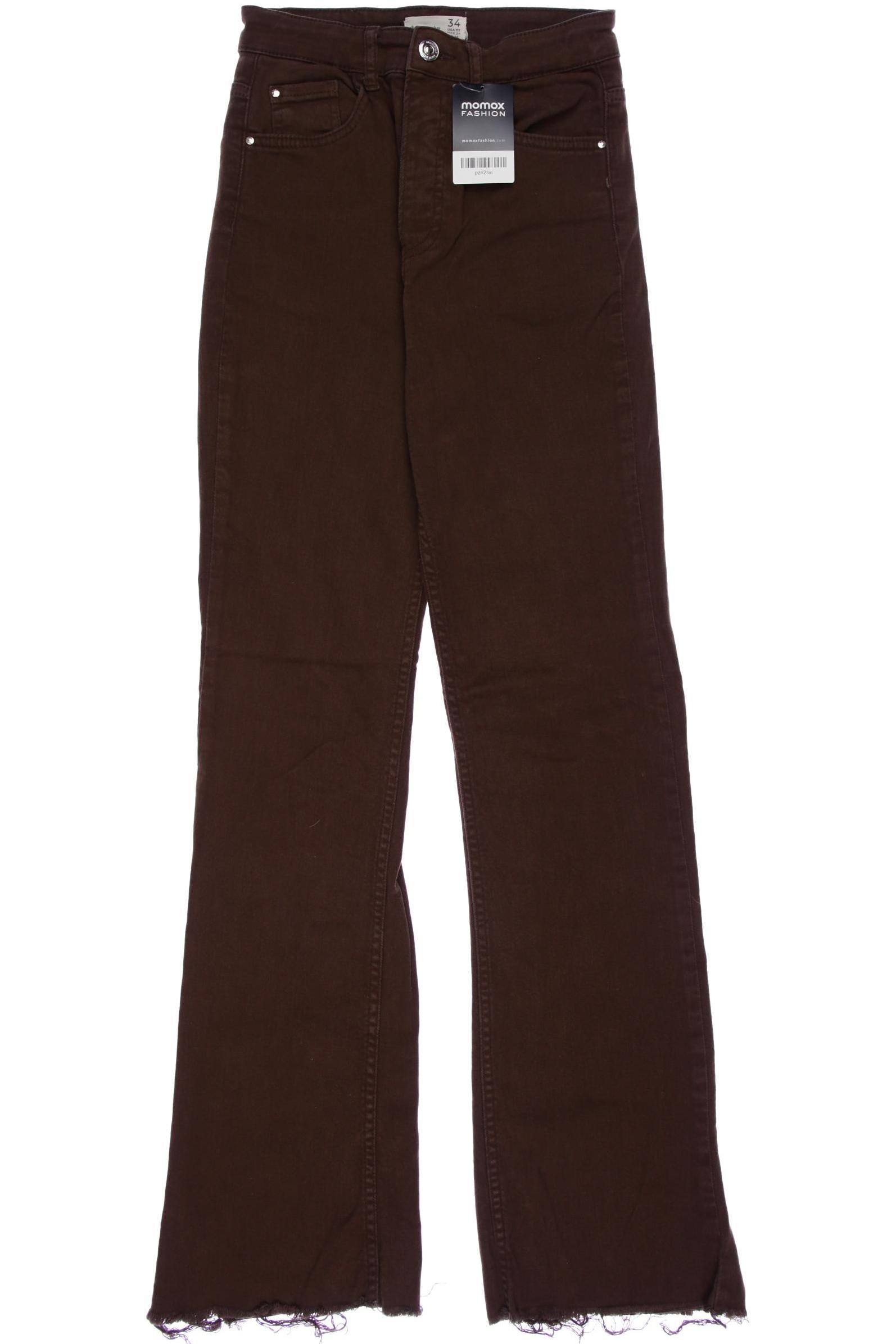 

Stradivarius Damen Jeans, braun, Gr. 34
