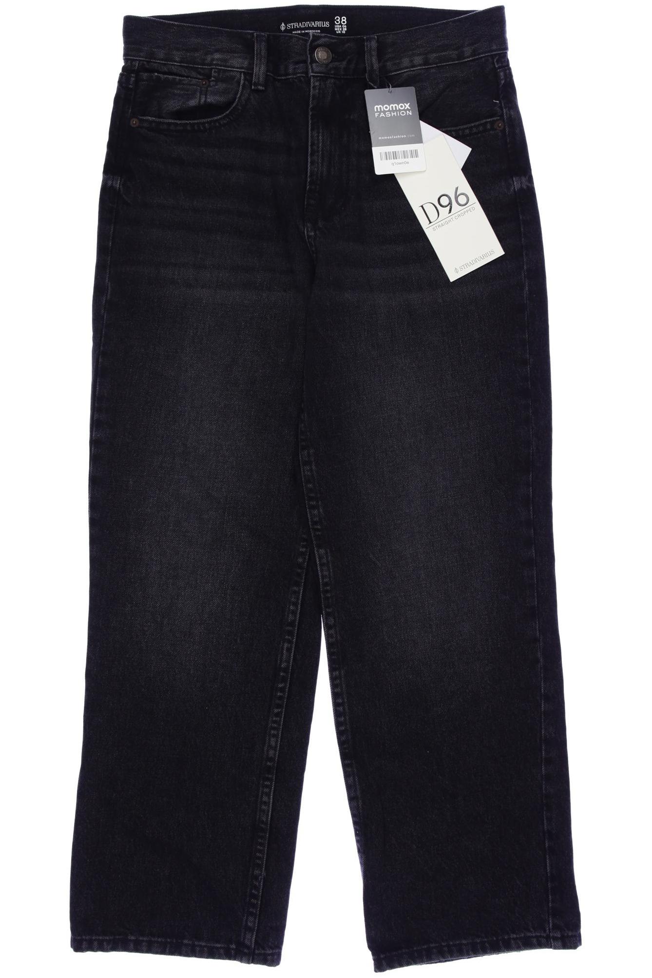 

Stradivarius Damen Jeans, schwarz, Gr. 38