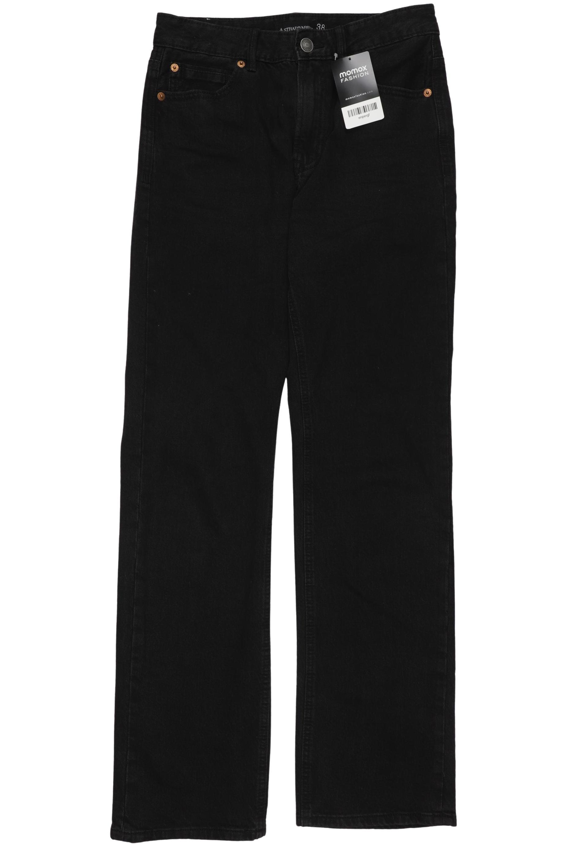 

Stradivarius Damen Jeans, schwarz, Gr. 38