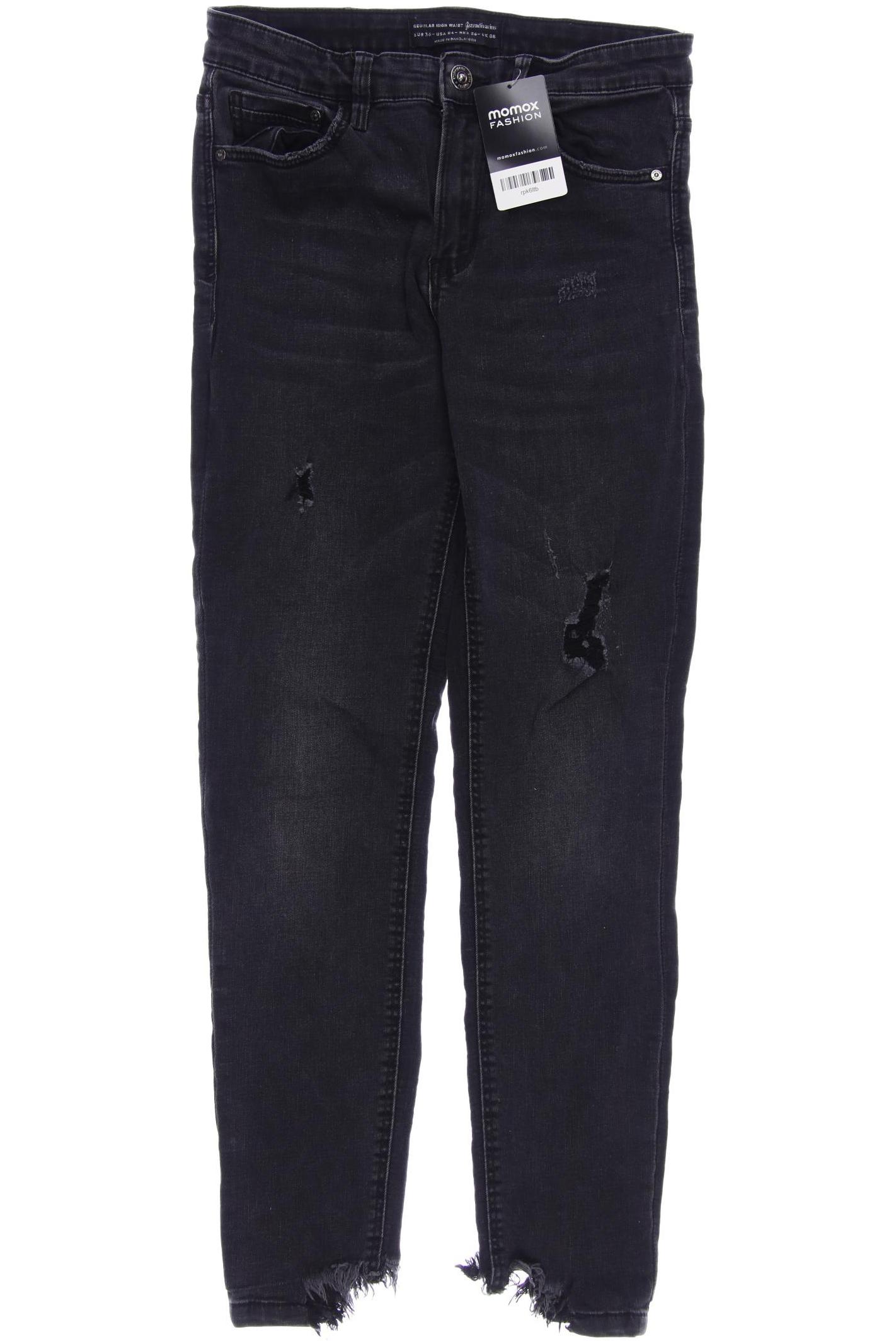 

Stradivarius Damen Jeans, schwarz