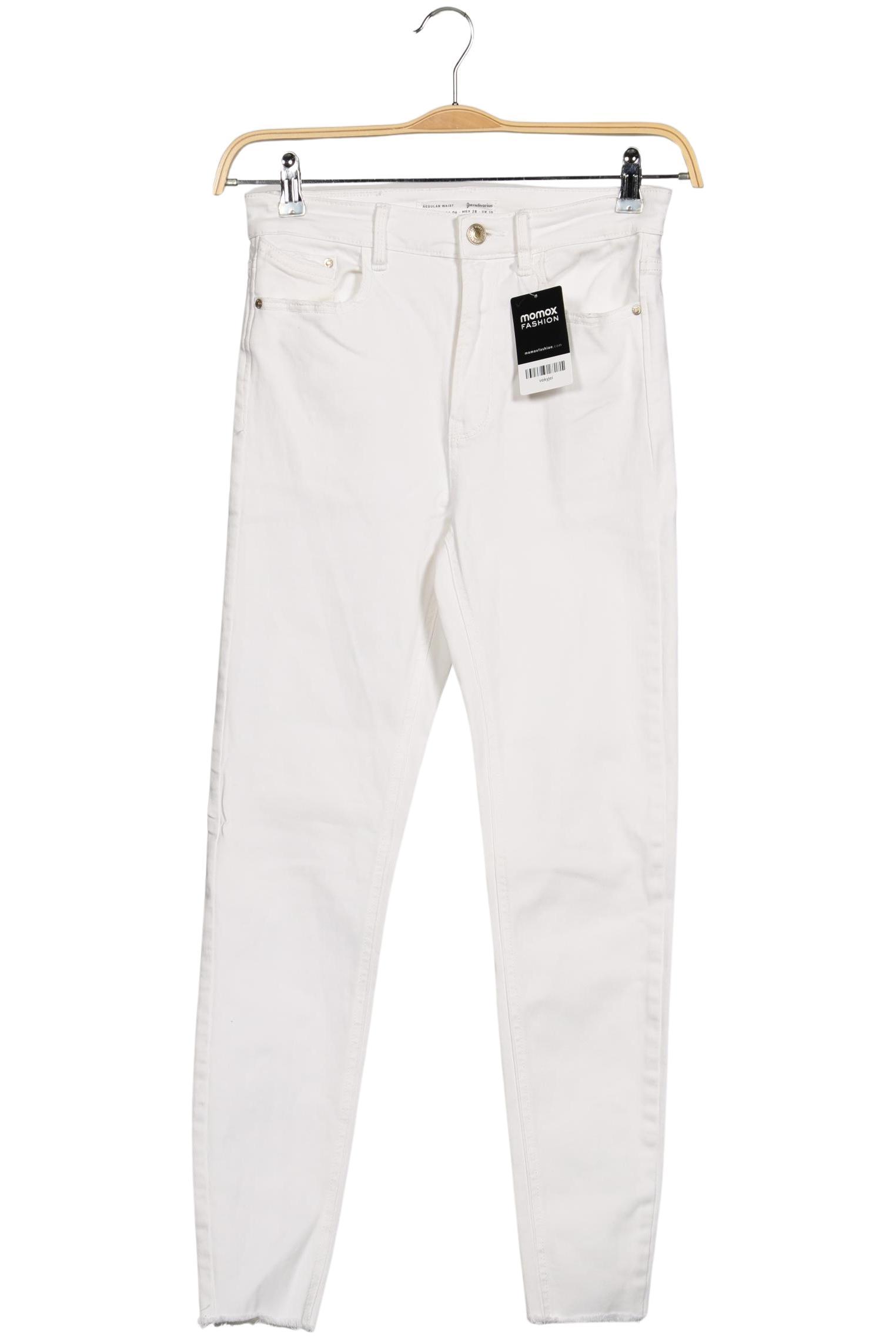 

Stradivarius Damen Jeans, weiß, Gr. 38