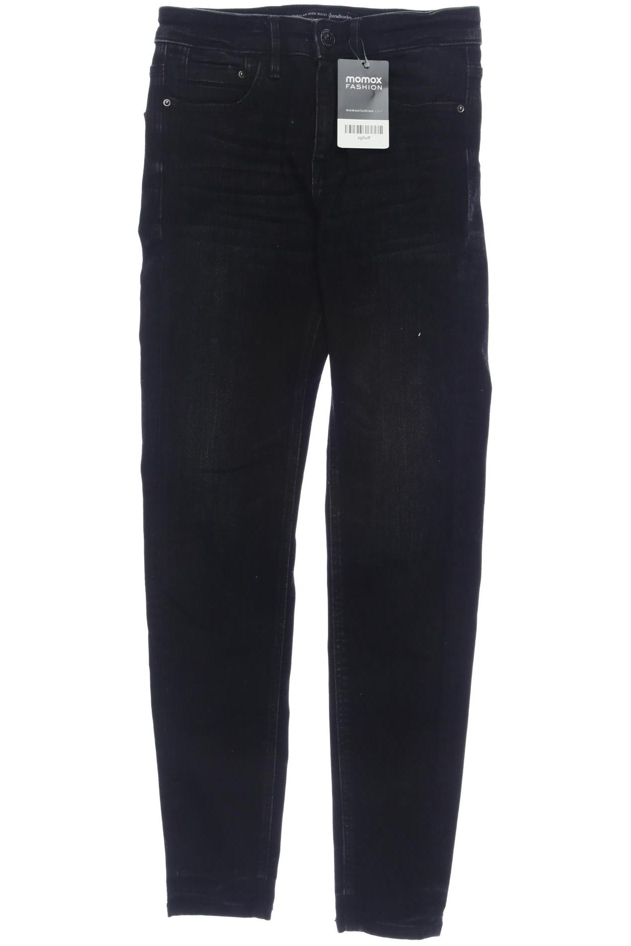 

Stradivarius Damen Jeans, schwarz, Gr. 34