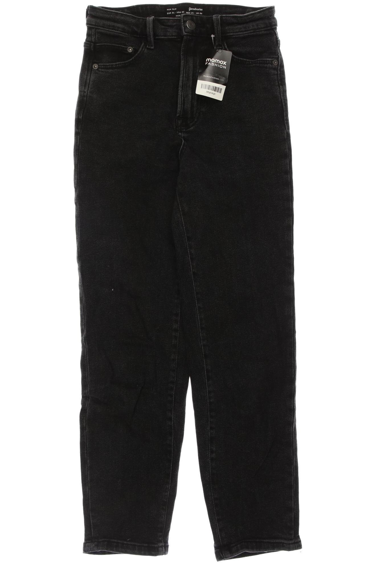 

Stradivarius Damen Jeans, schwarz, Gr. 34