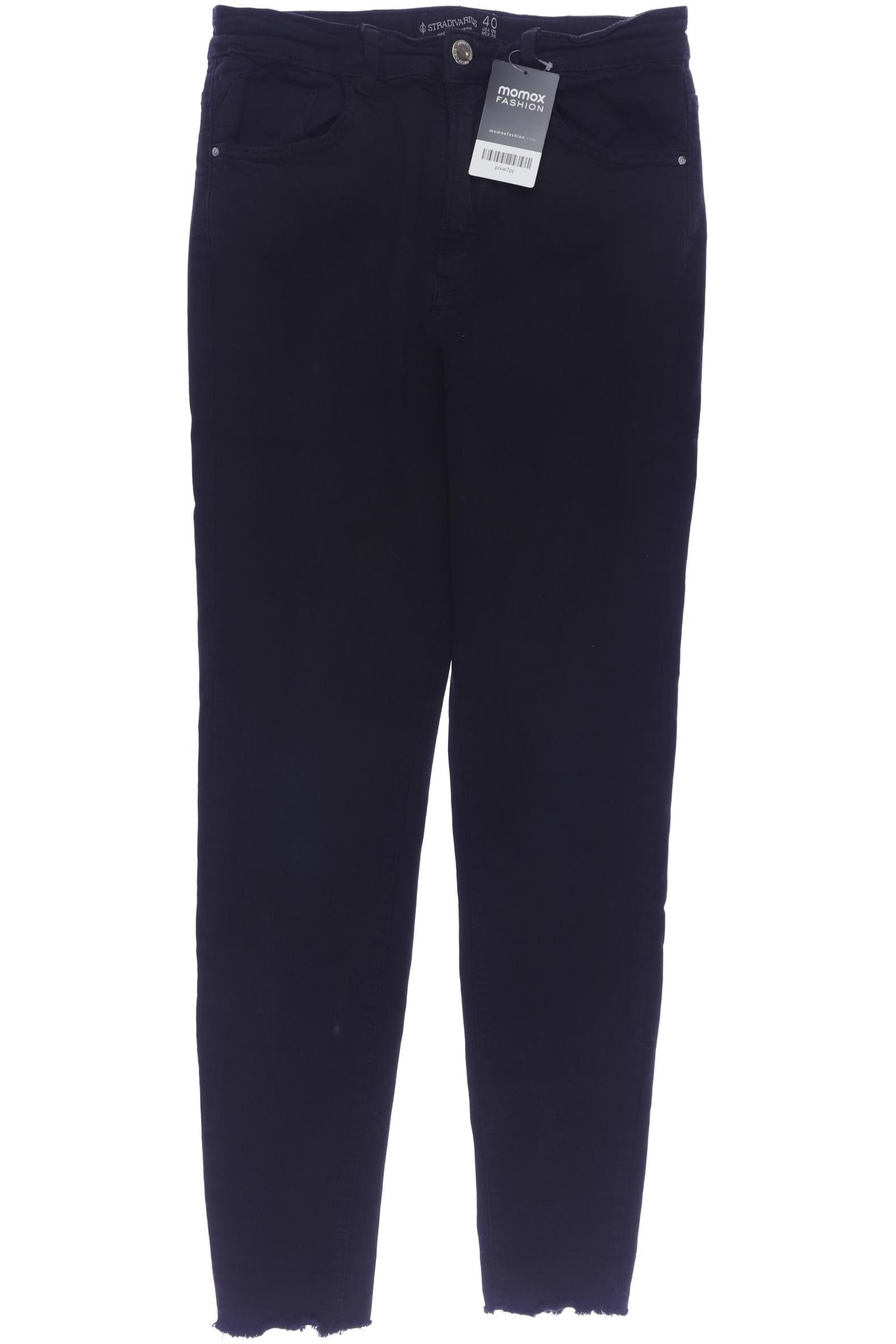 

Stradivarius Damen Jeans, schwarz, Gr. 40