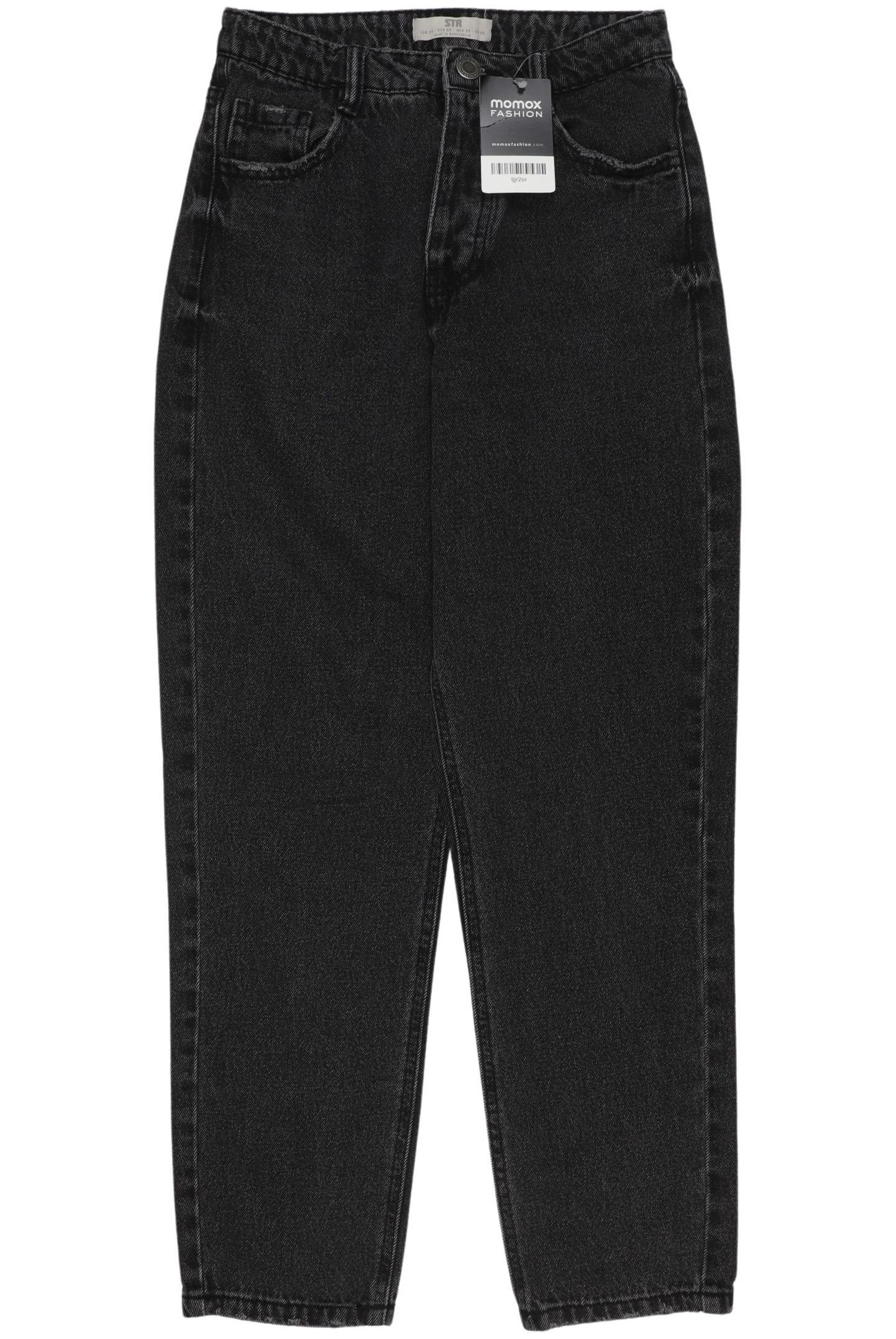 

Stradivarius Damen Jeans, schwarz, Gr. 34