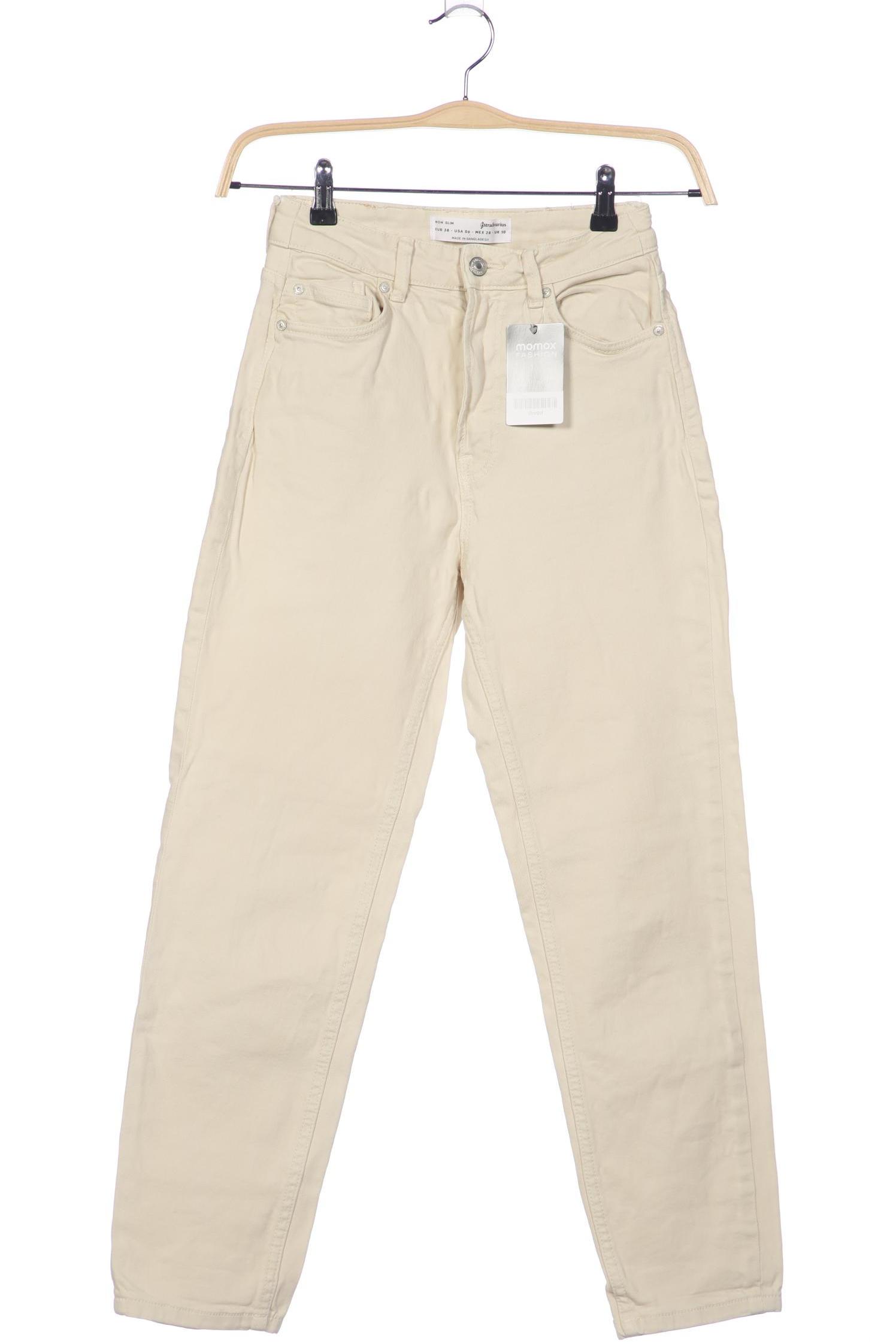 

Stradivarius Damen Jeans, cremeweiß, Gr. 38