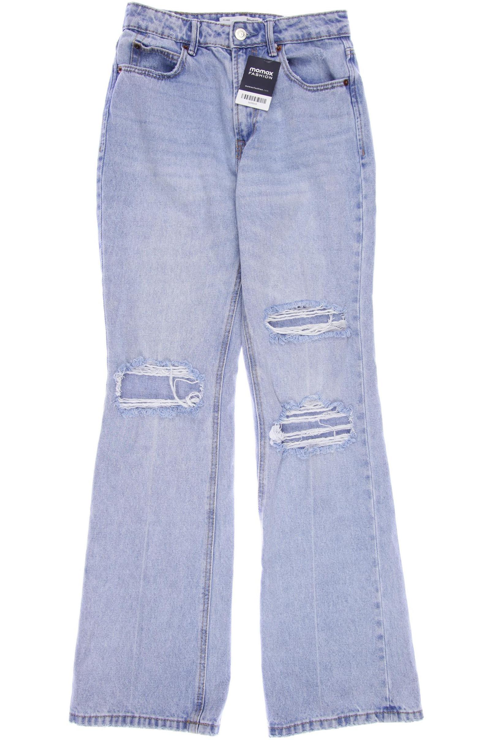 

Stradivarius Damen Jeans, hellblau