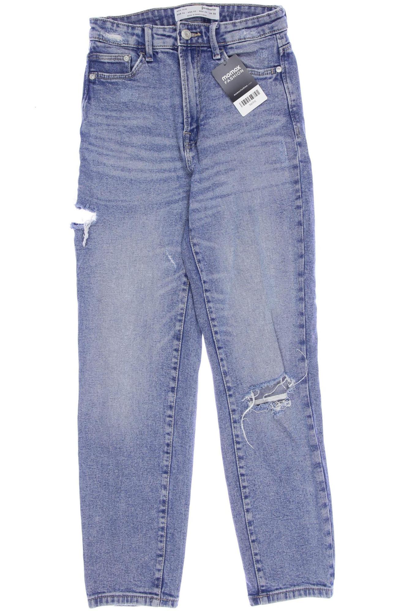 

Stradivarius Damen Jeans, blau, Gr. 34