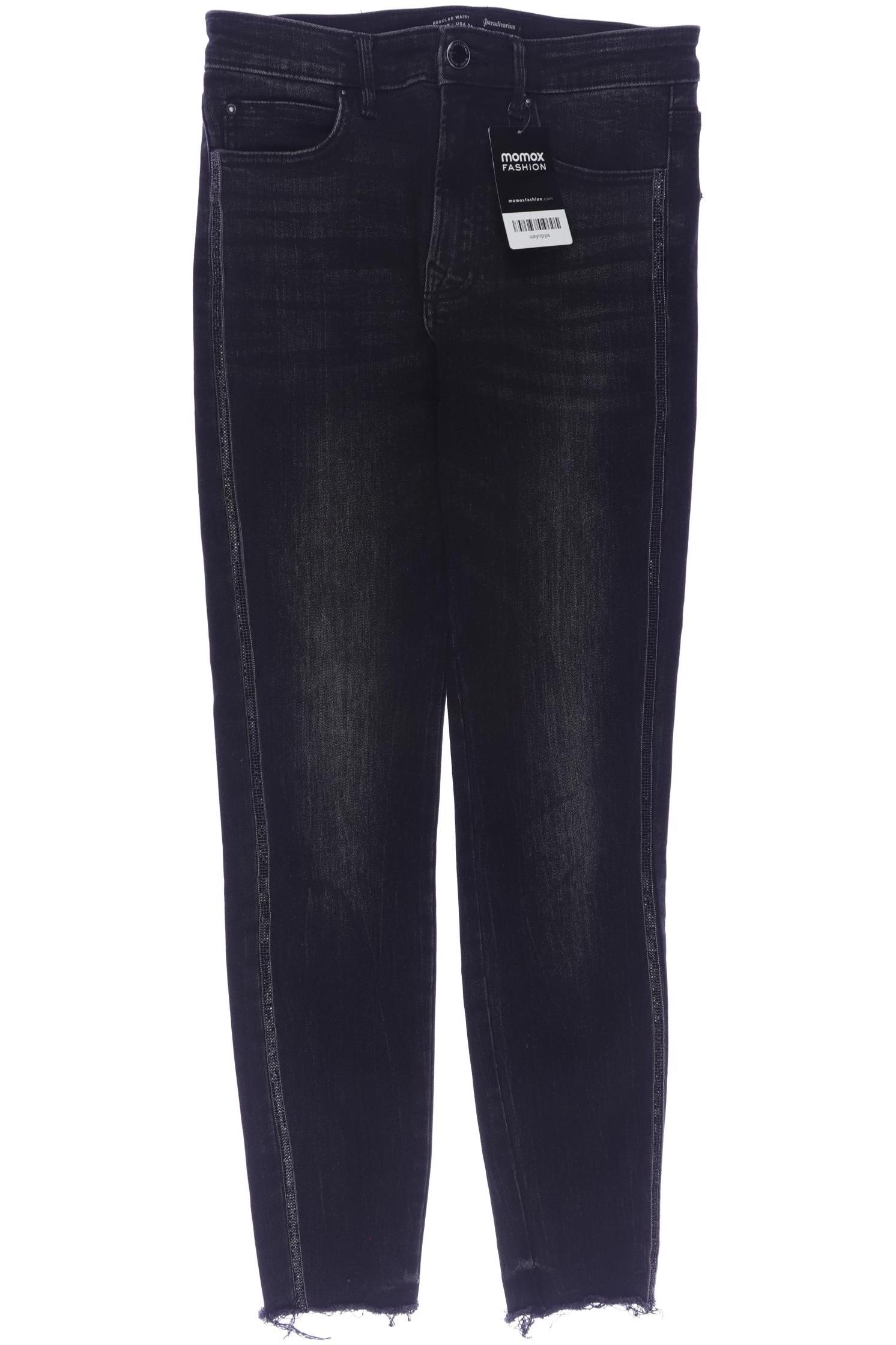 

Stradivarius Damen Jeans, schwarz, Gr. 38