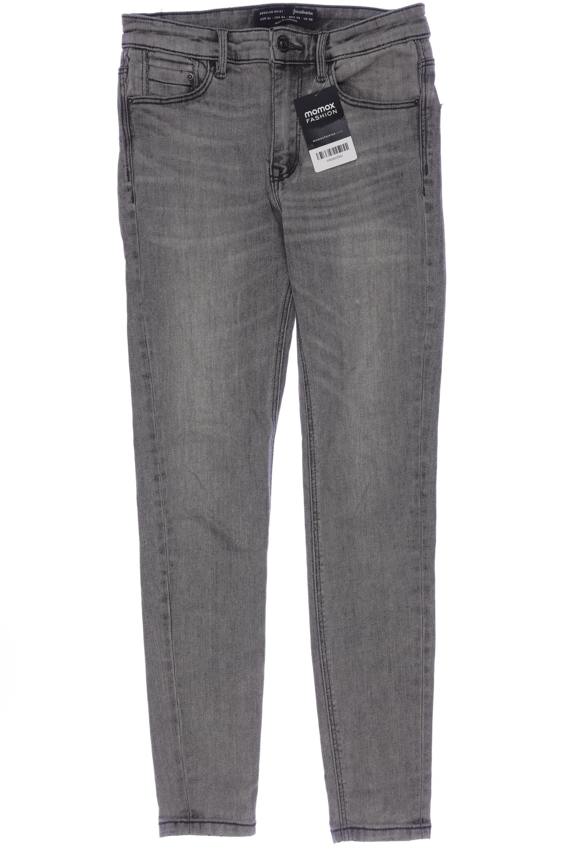 

Stradivarius Damen Jeans, grau, Gr. 36