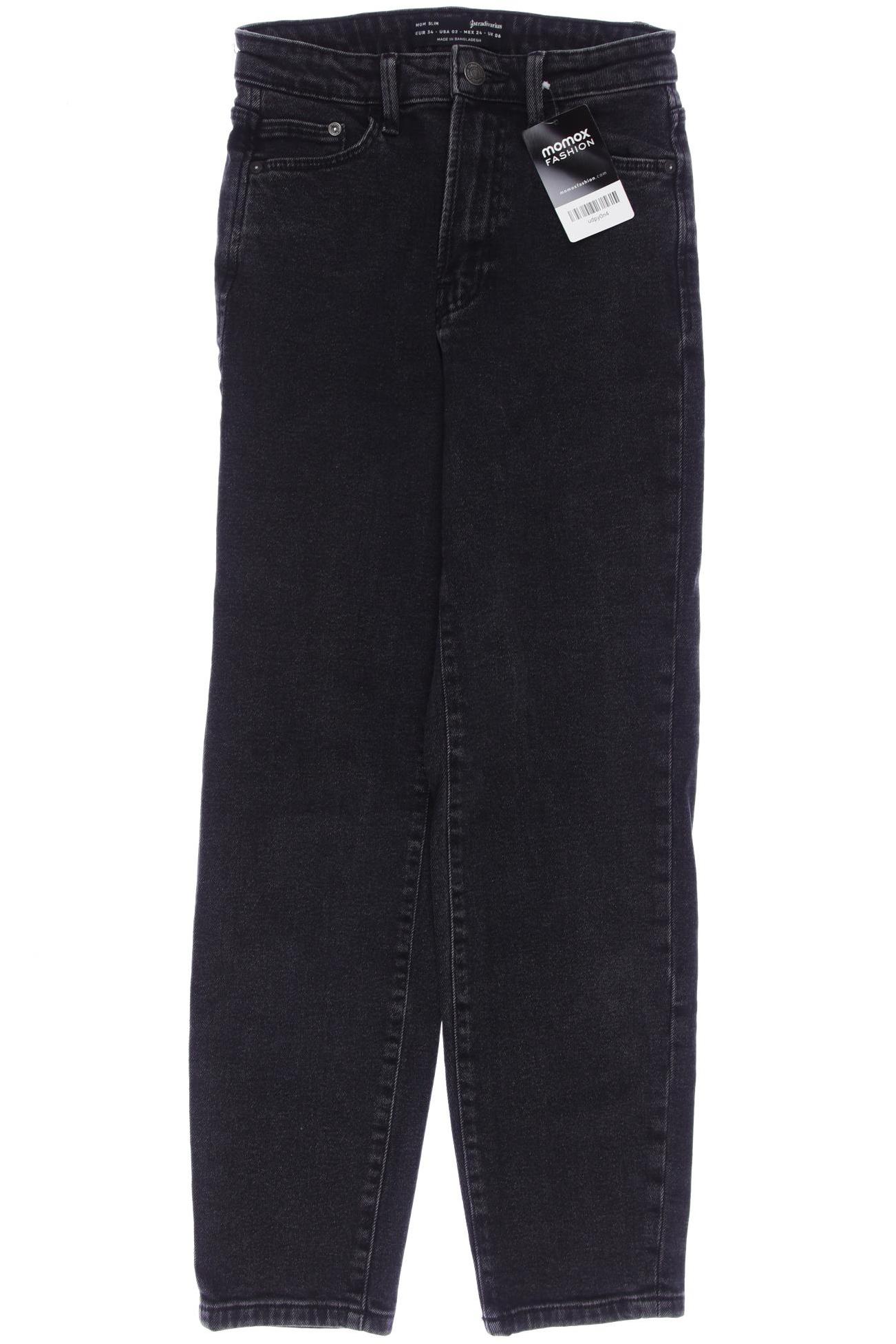 

Stradivarius Damen Jeans, schwarz, Gr. 34