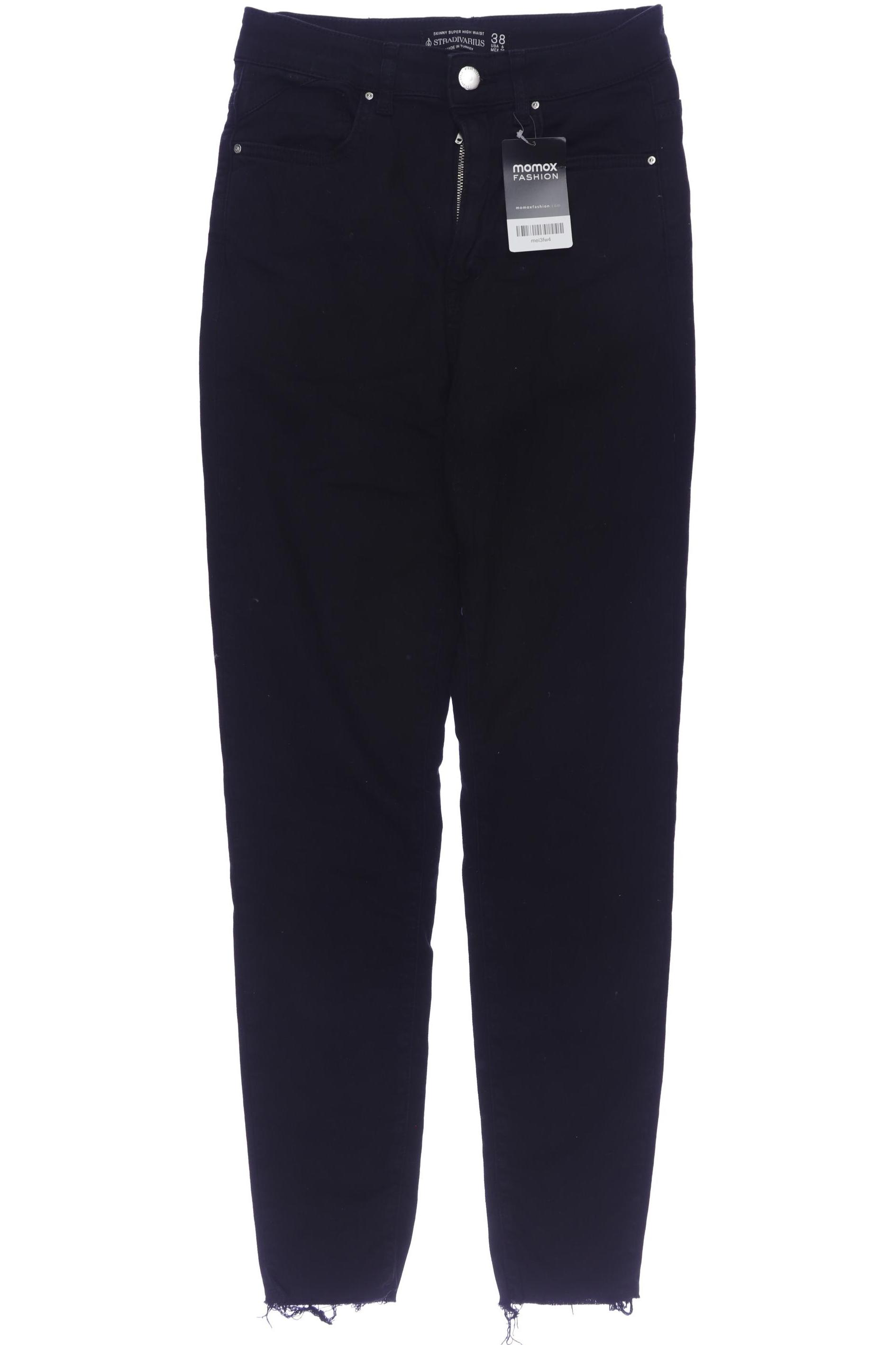 

Stradivarius Damen Jeans, schwarz, Gr. 38