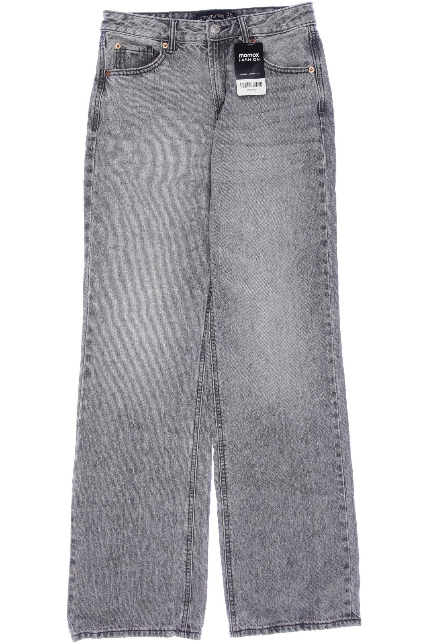 

Stradivarius Damen Jeans, grau, Gr. 36