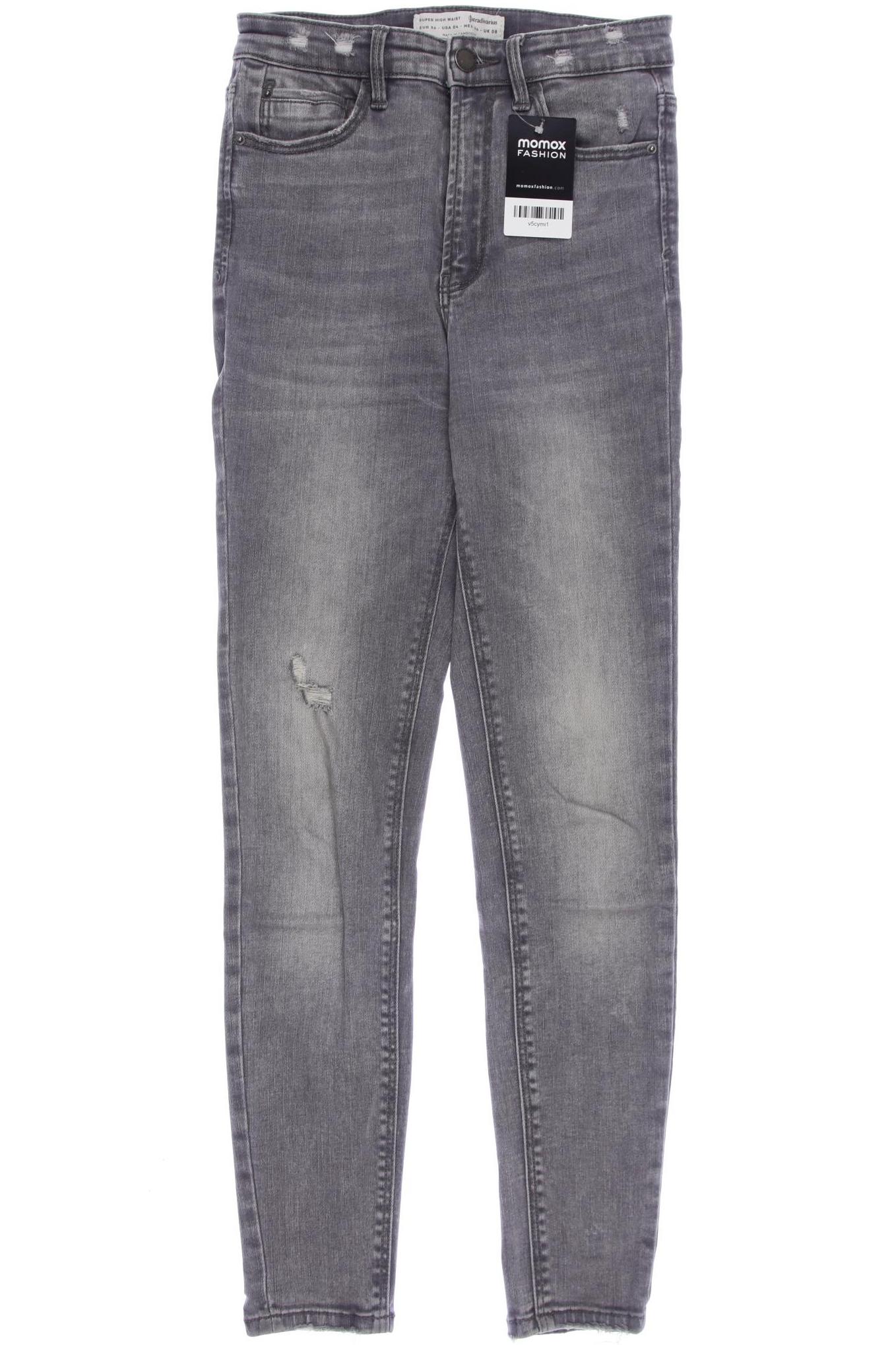 

Stradivarius Damen Jeans, grau, Gr. 36