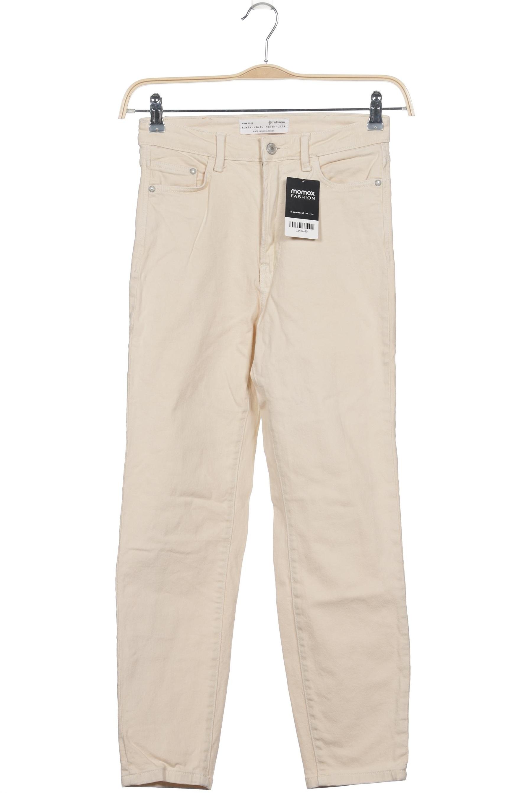 

Stradivarius Damen Jeans, cremeweiß, Gr. 36