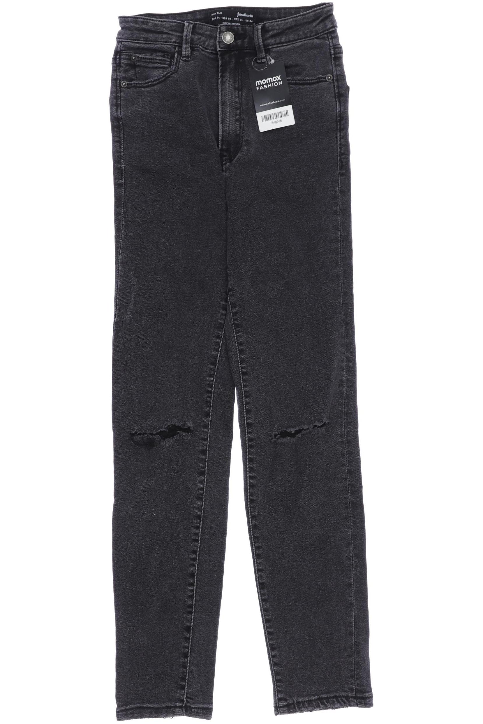

Stradivarius Damen Jeans, schwarz, Gr. 34