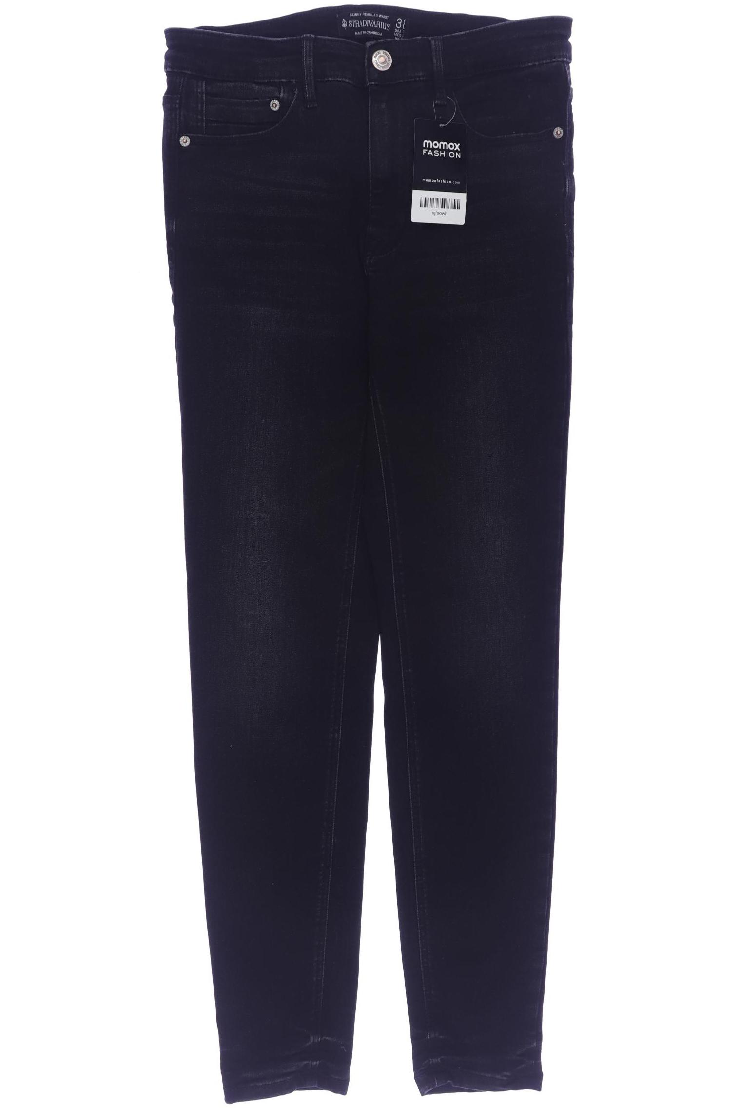 

Stradivarius Damen Jeans, schwarz, Gr. 38
