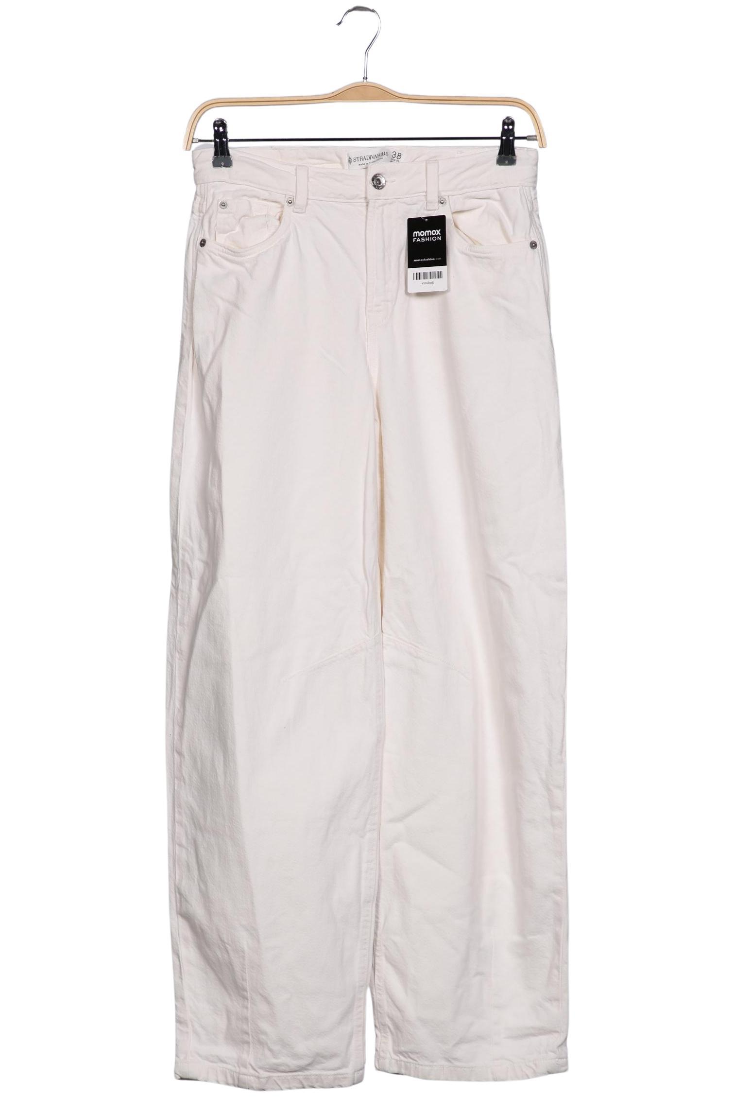 

Stradivarius Damen Jeans, cremeweiß, Gr. 38