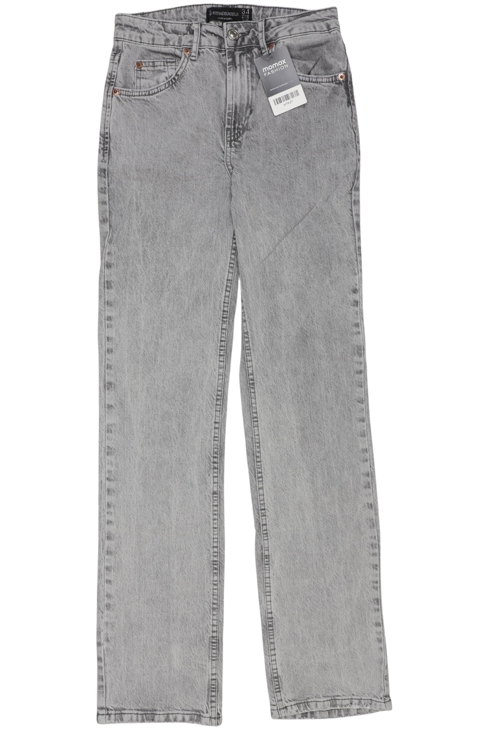 

Stradivarius Damen Jeans, grau, Gr. 34