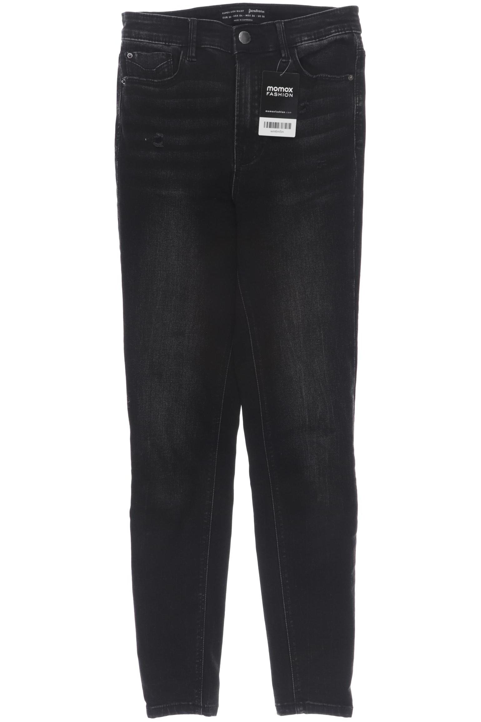 

Stradivarius Damen Jeans, schwarz