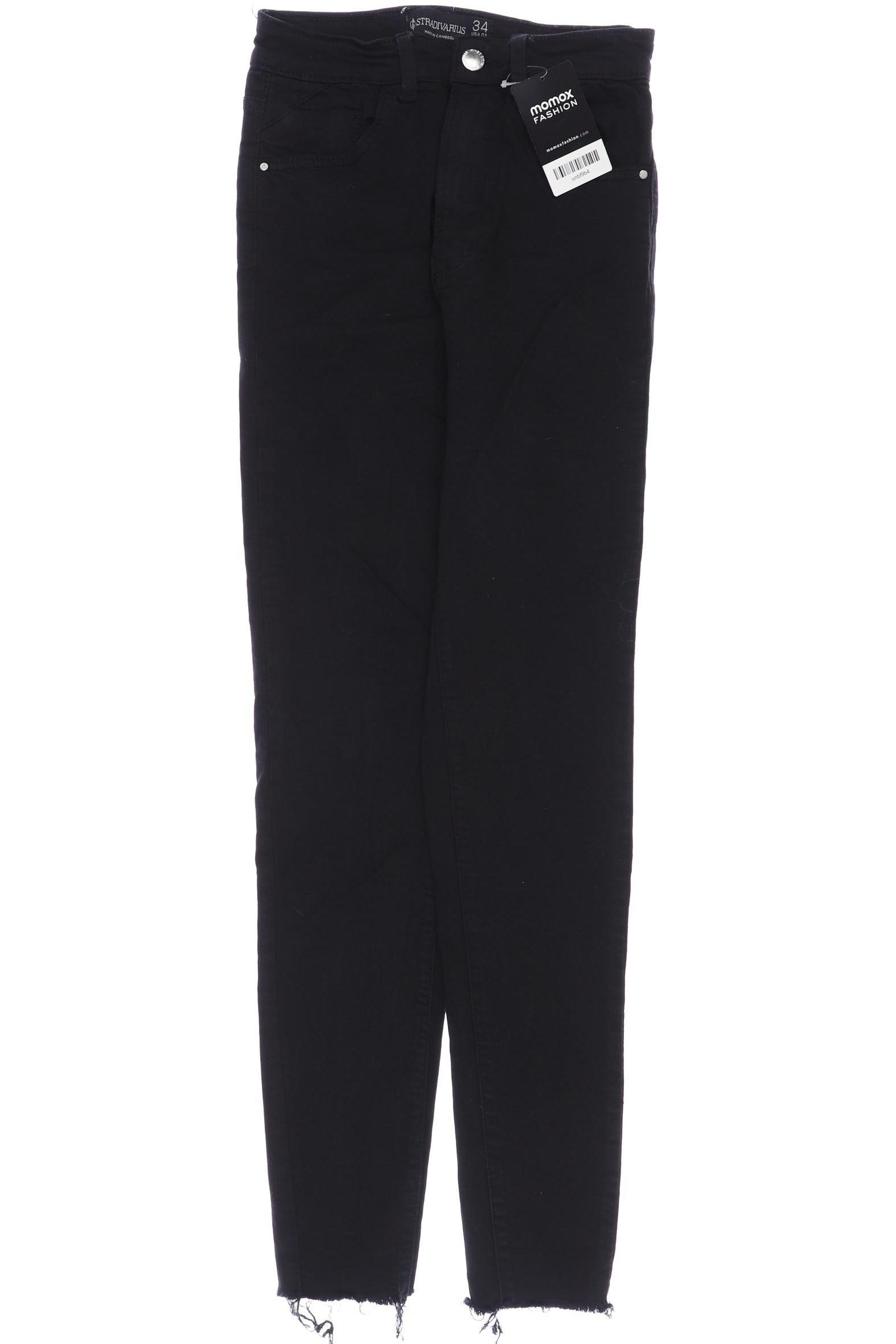 

Stradivarius Damen Jeans, schwarz, Gr. 34