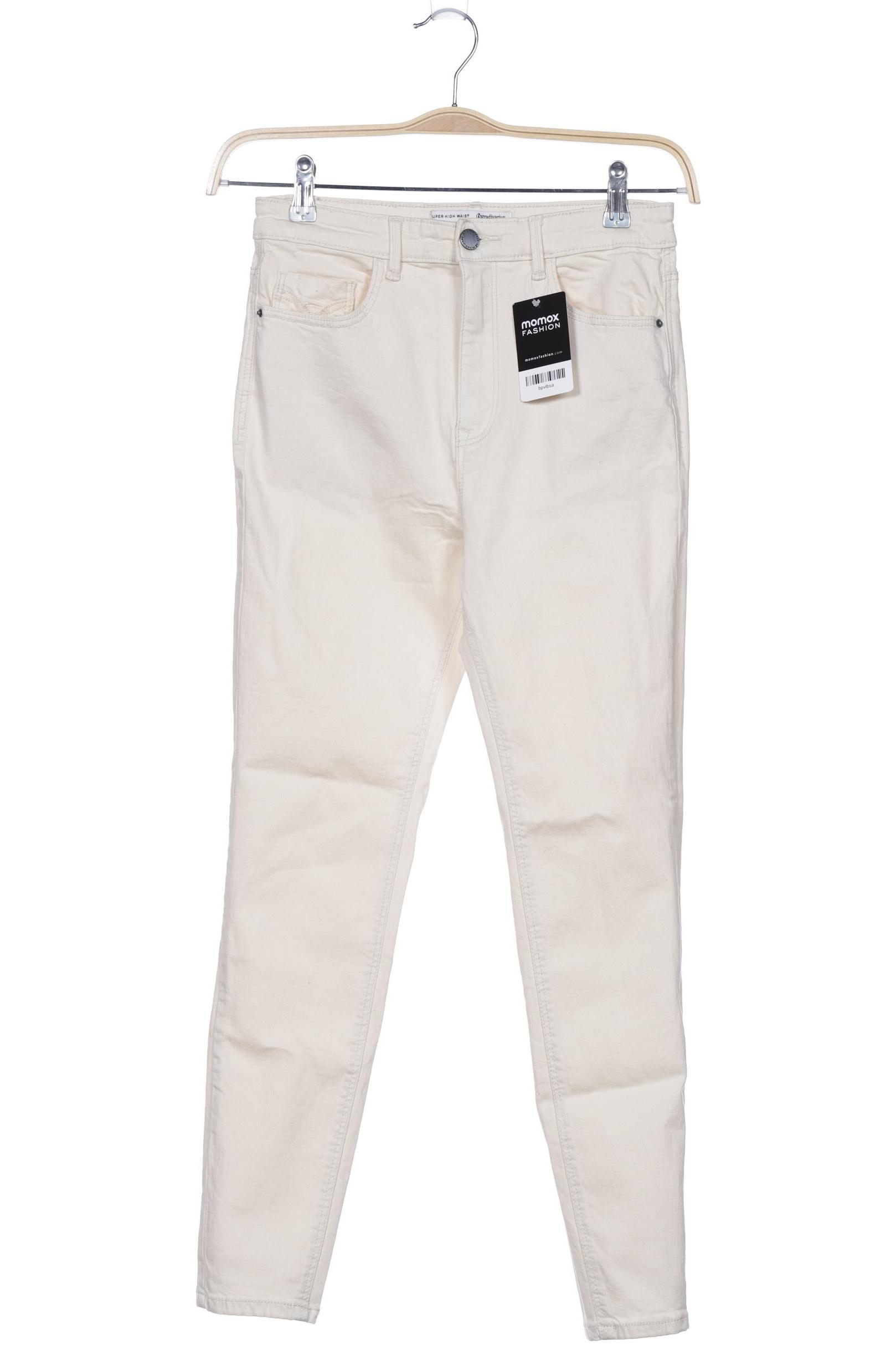 

Stradivarius Damen Jeans, cremeweiß, Gr. 40