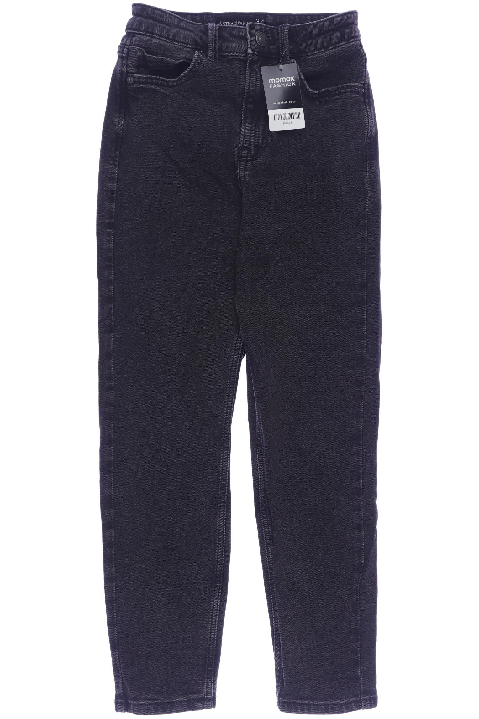 

Stradivarius Damen Jeans, schwarz, Gr. 34