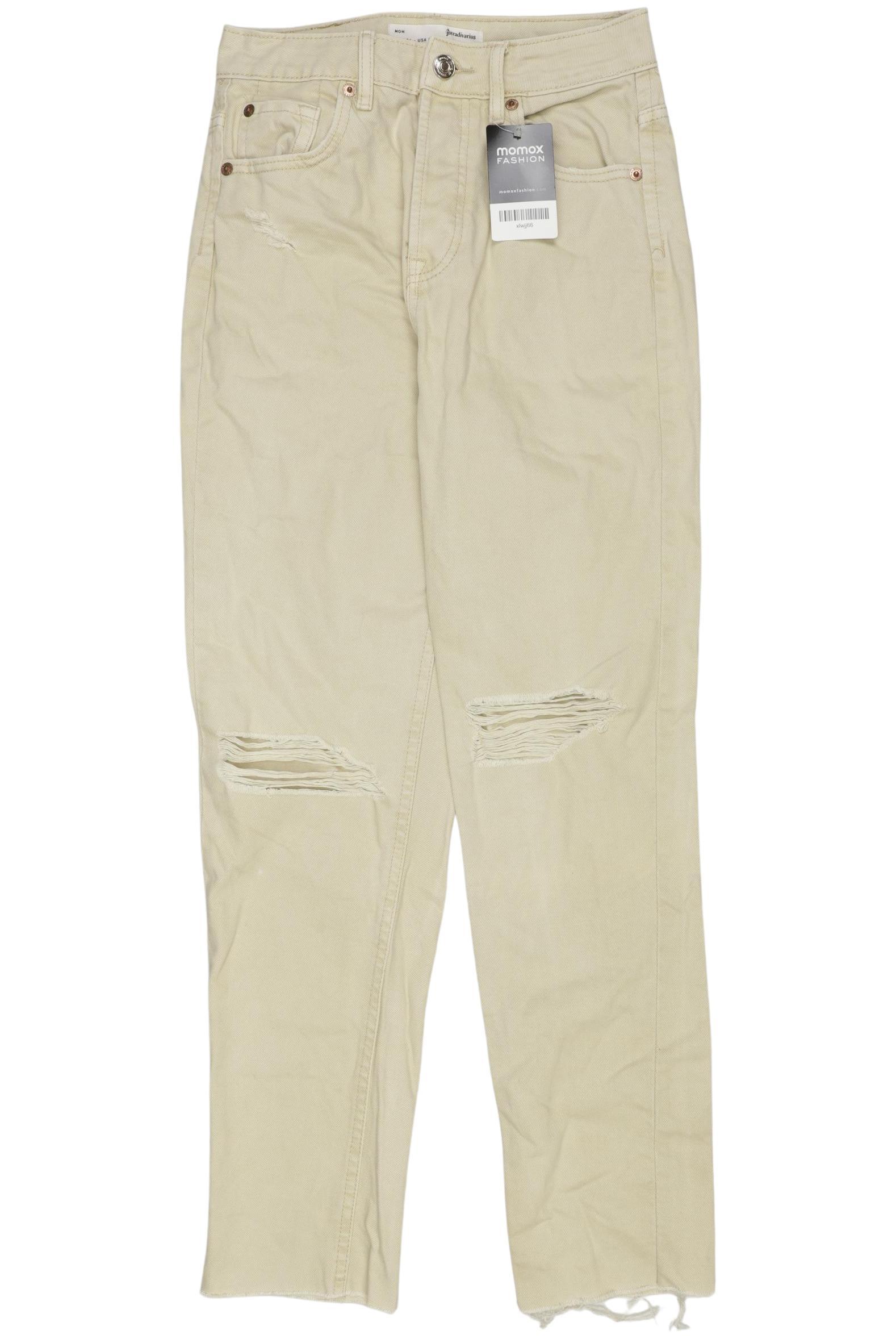 

Stradivarius Damen Jeans, cremeweiß, Gr. 34