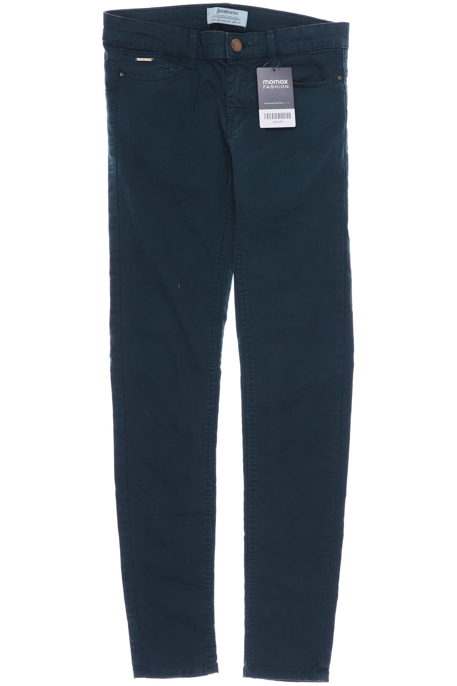 

Stradivarius Damen Jeans, grün, Gr. 34