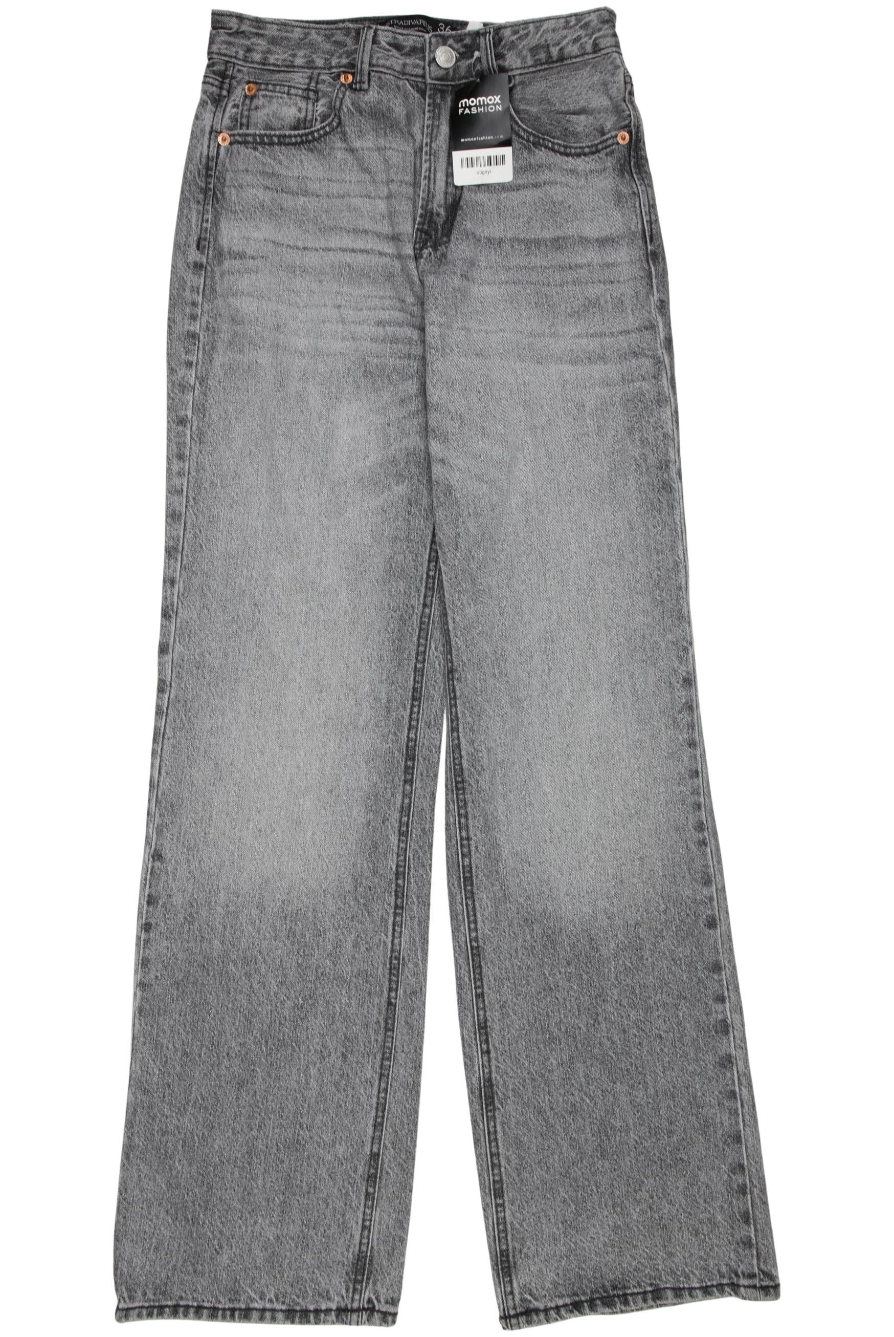 

Stradivarius Damen Jeans, grau, Gr. 36