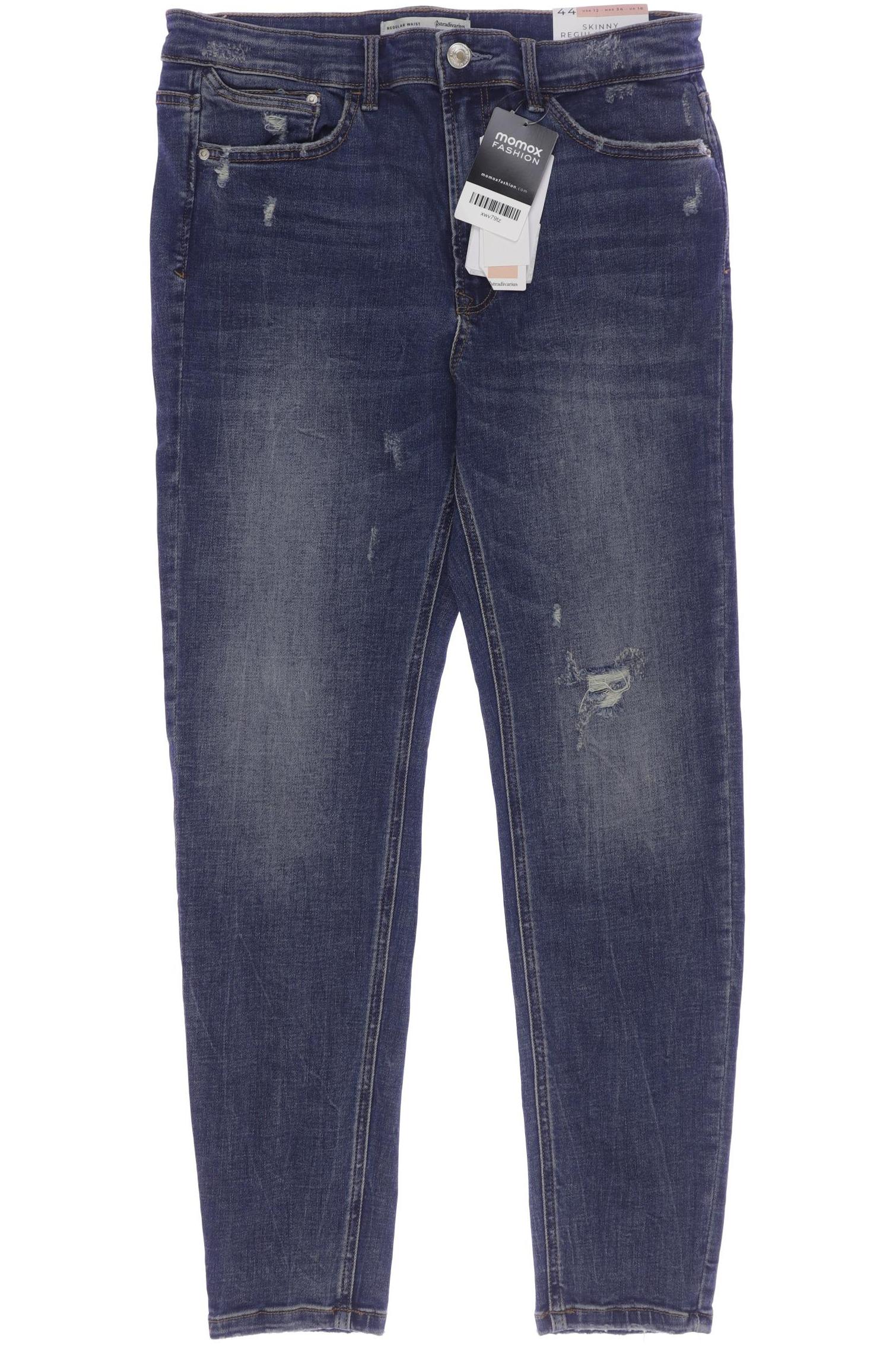 

Stradivarius Damen Jeans, marineblau, Gr. 44