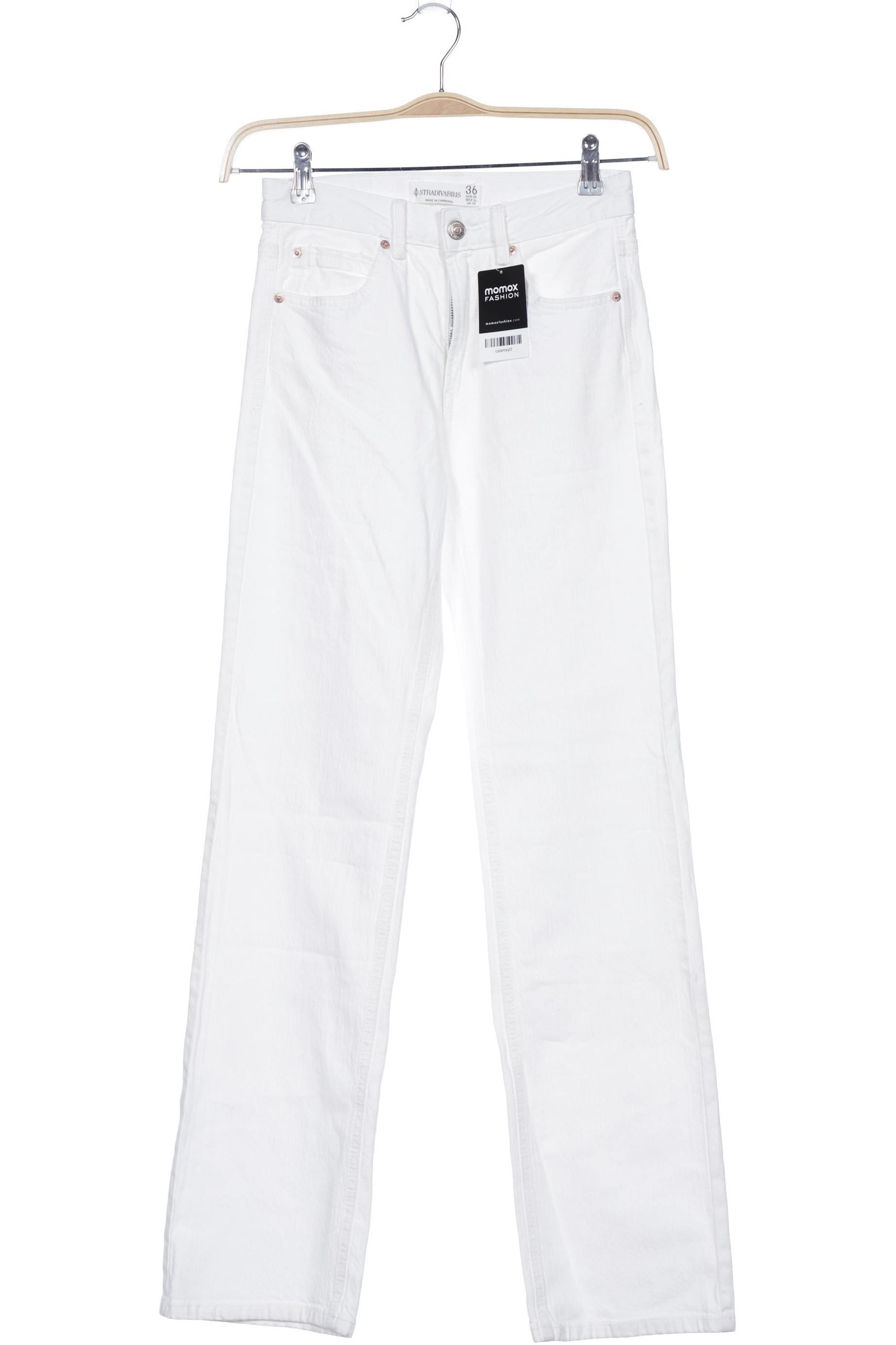 

Stradivarius Damen Jeans, weiß, Gr. 36