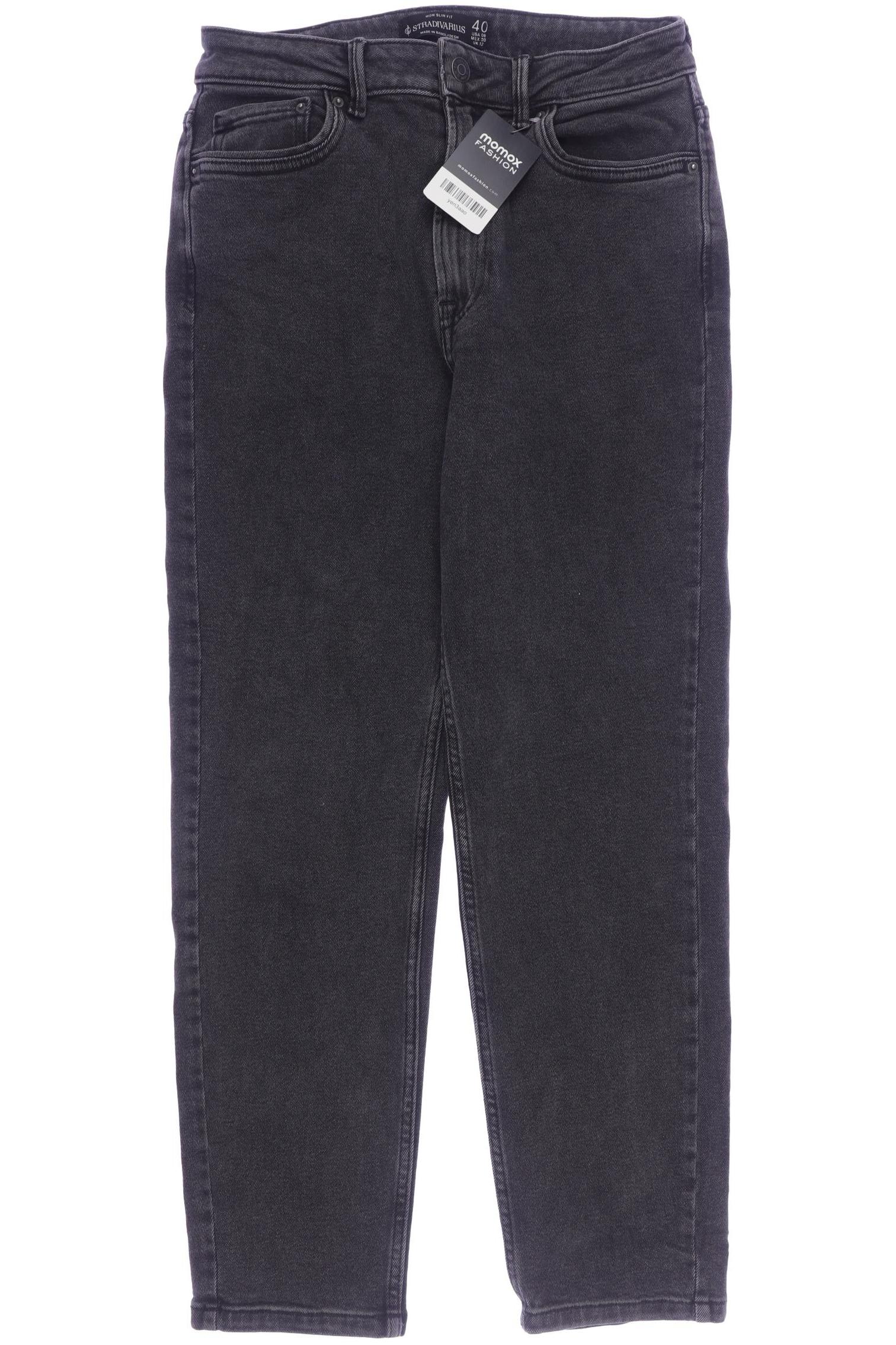 

Stradivarius Damen Jeans, schwarz, Gr. 40