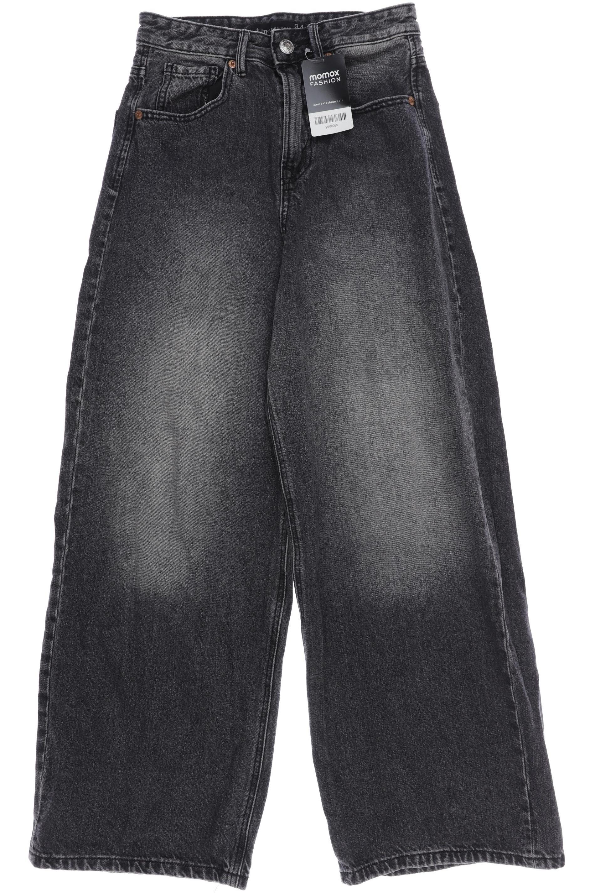 

Stradivarius Damen Jeans, grau, Gr. 34