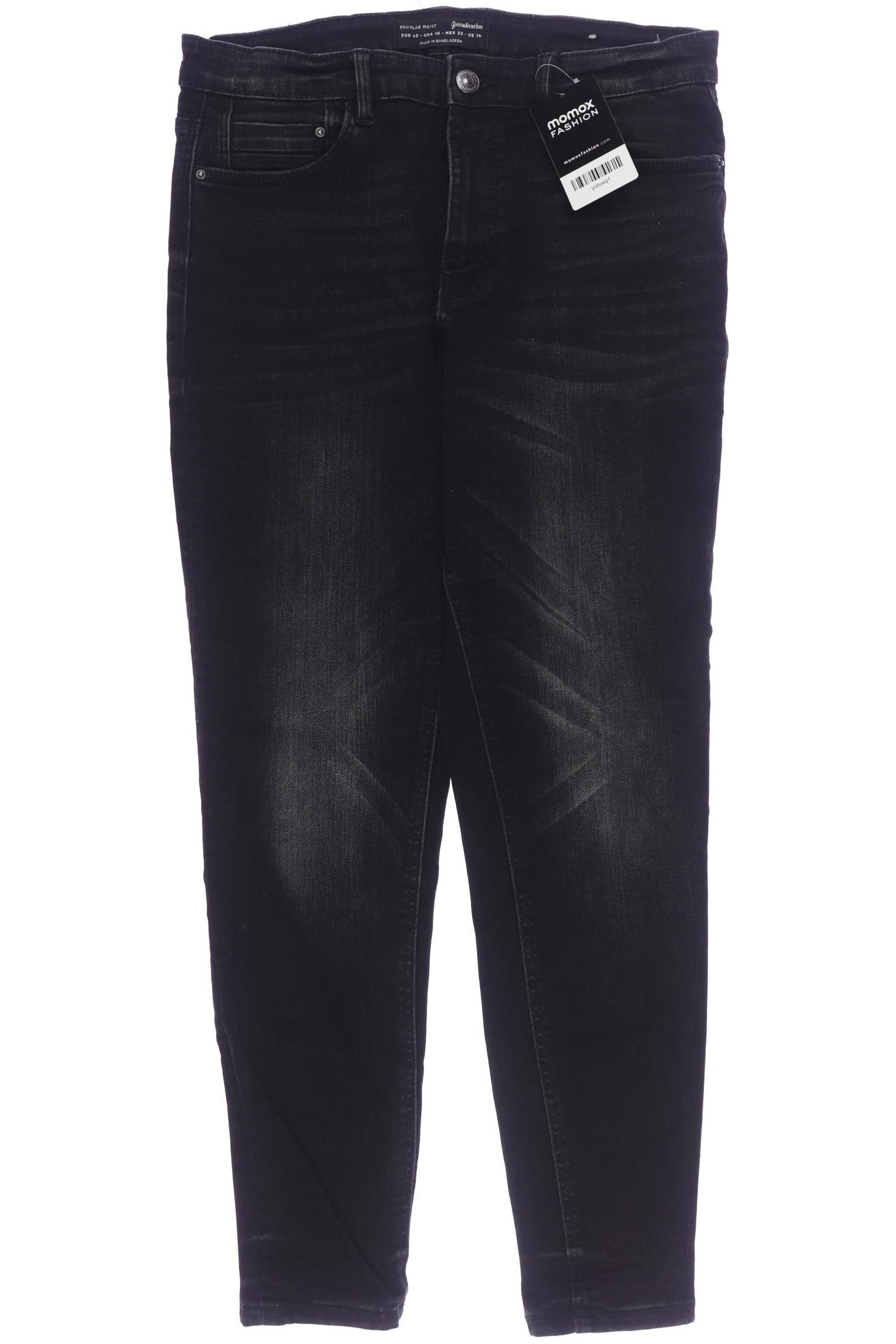 

Stradivarius Damen Jeans, schwarz, Gr. 42