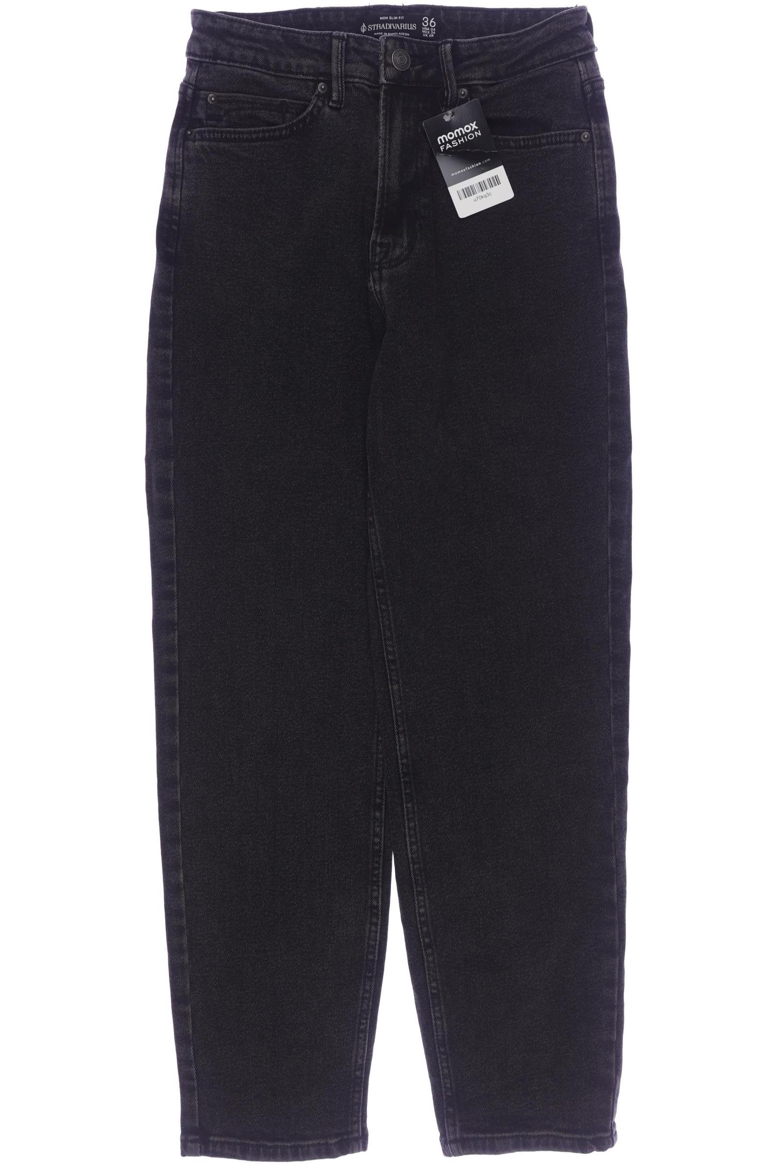 

Stradivarius Damen Jeans, schwarz, Gr. 36