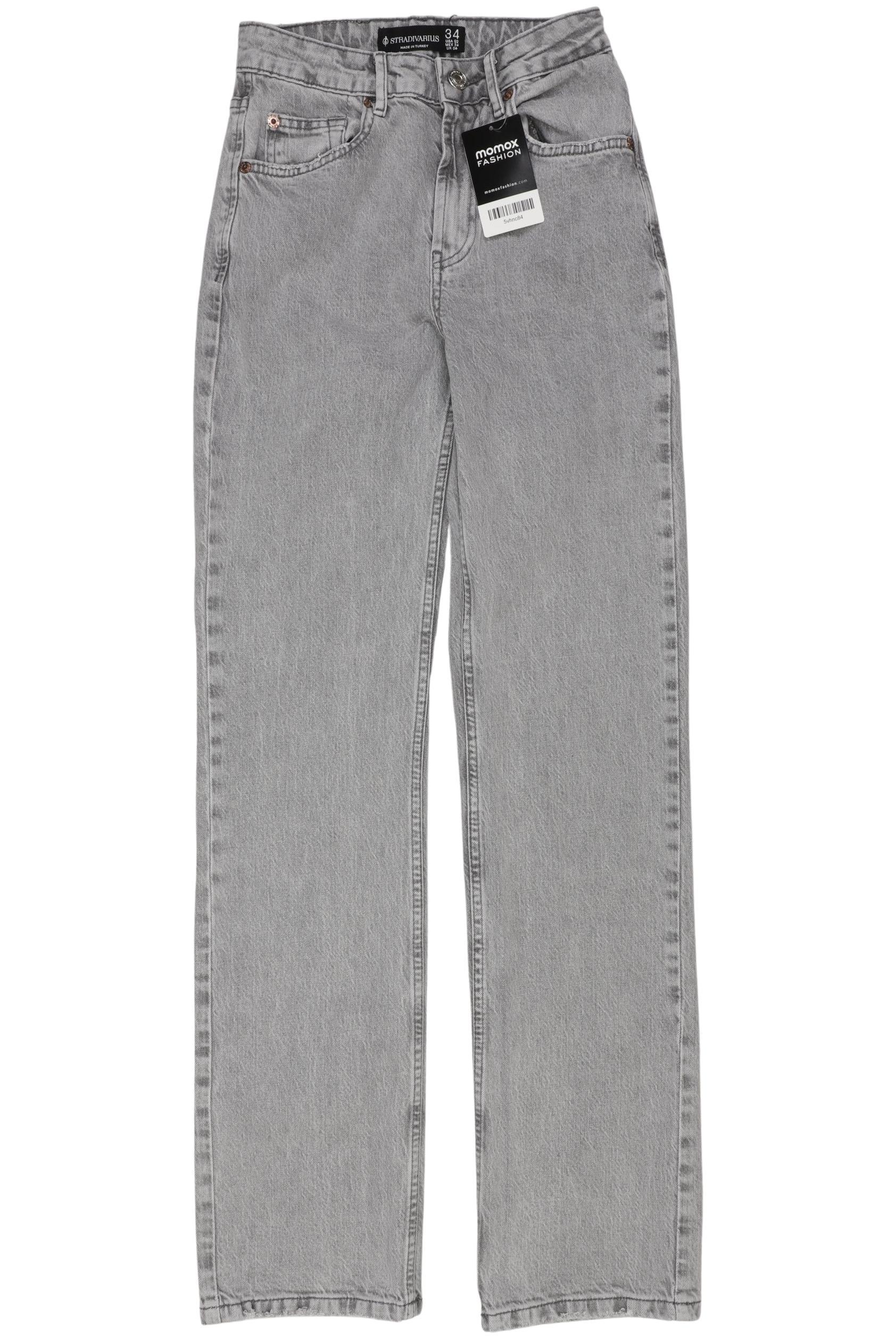

Stradivarius Damen Jeans, grau, Gr. 34