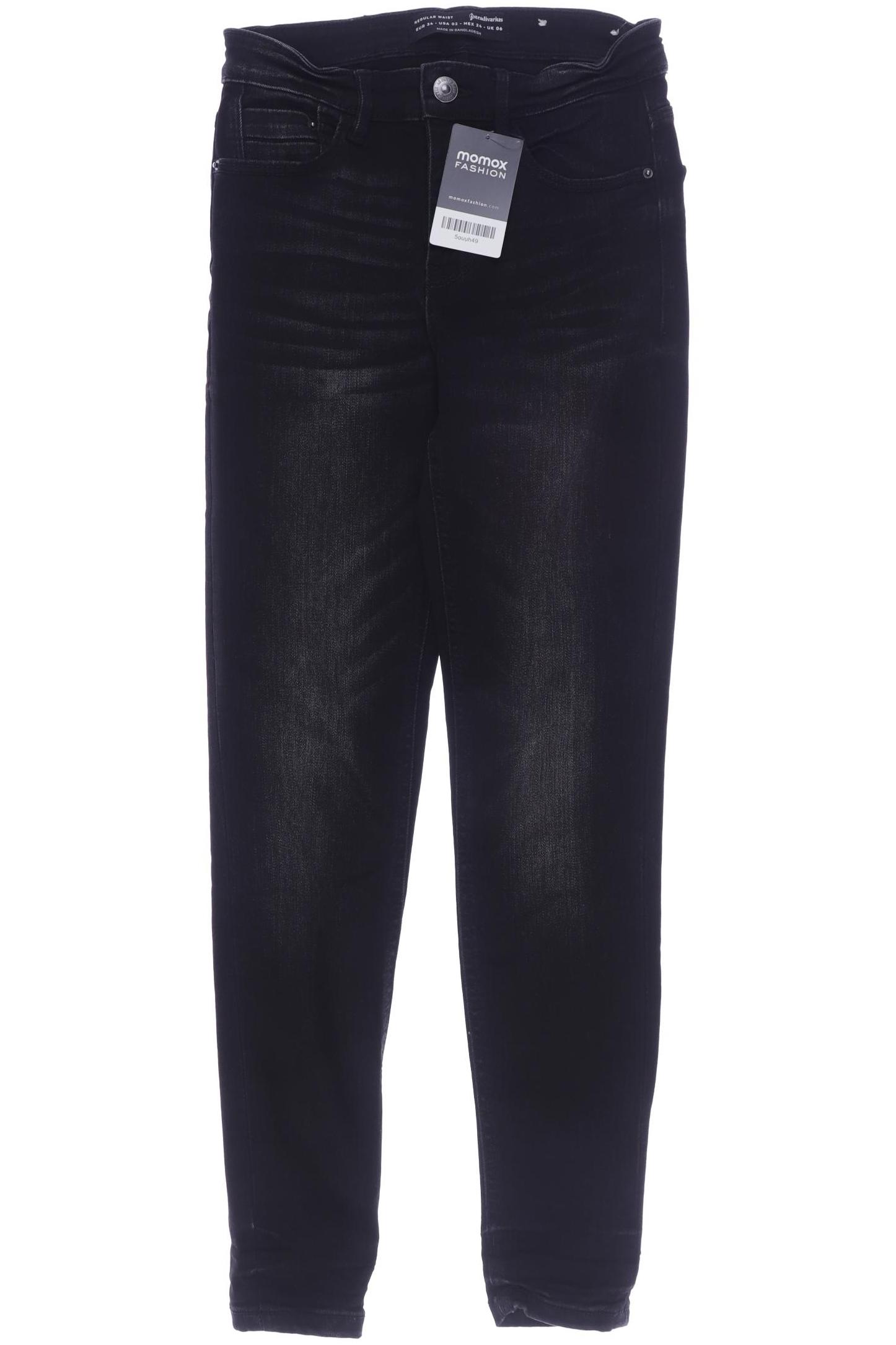 

Stradivarius Damen Jeans, schwarz, Gr. 34